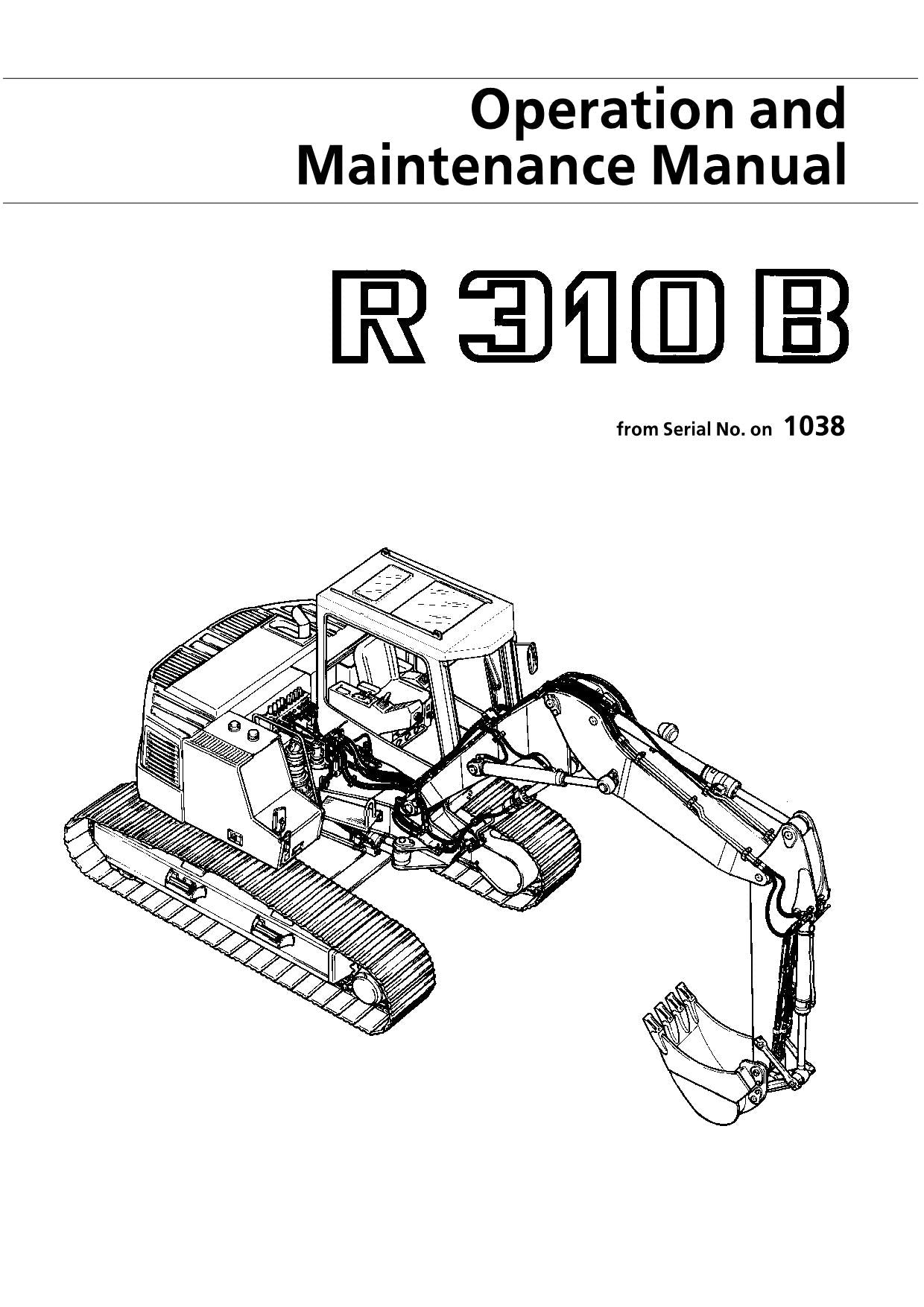 Liebherr R310 B Bagger Bedienungsanleitung