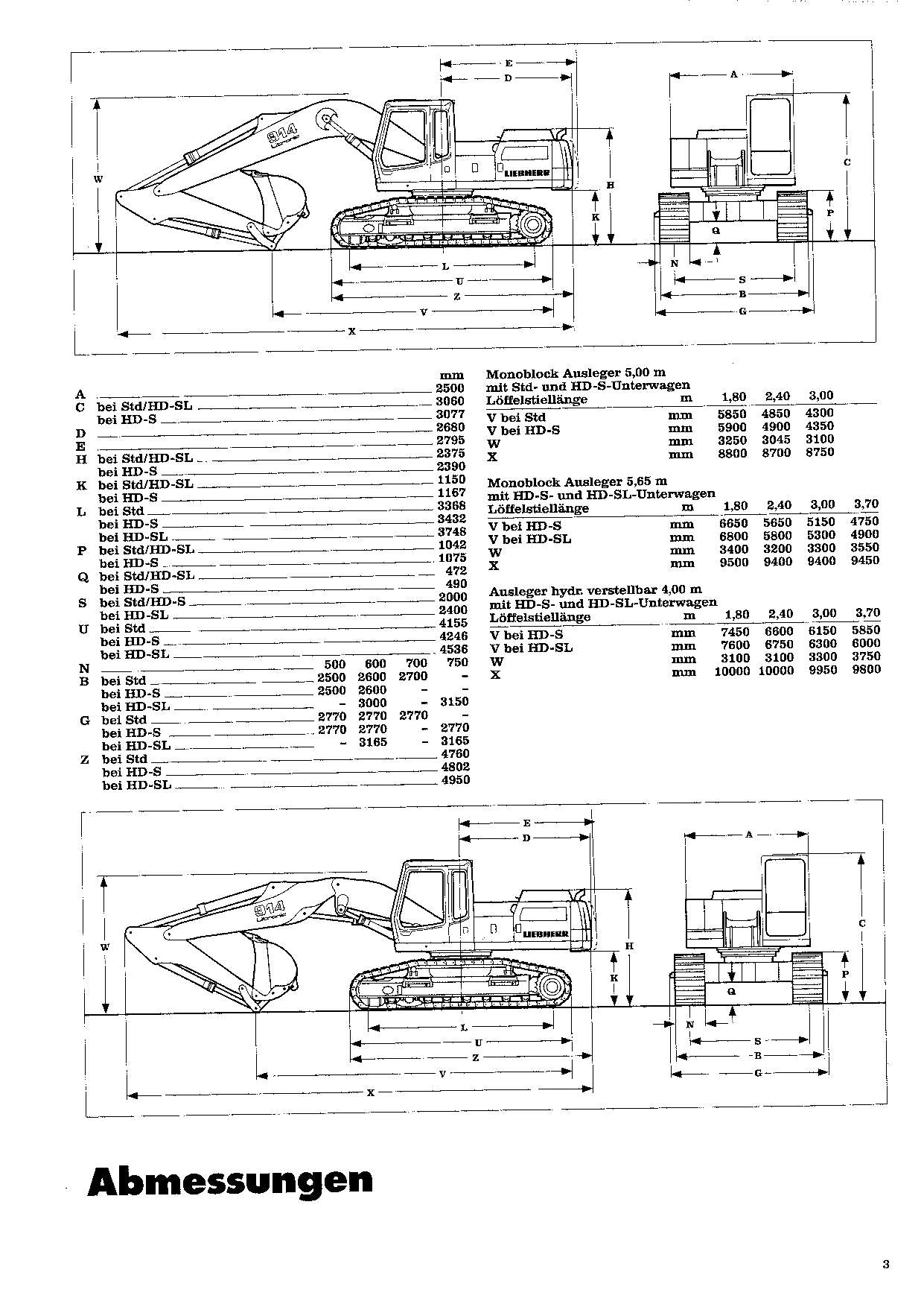 Liebherr R914 Litronic Hydraulikbagger Manuel d'instructions 8504061