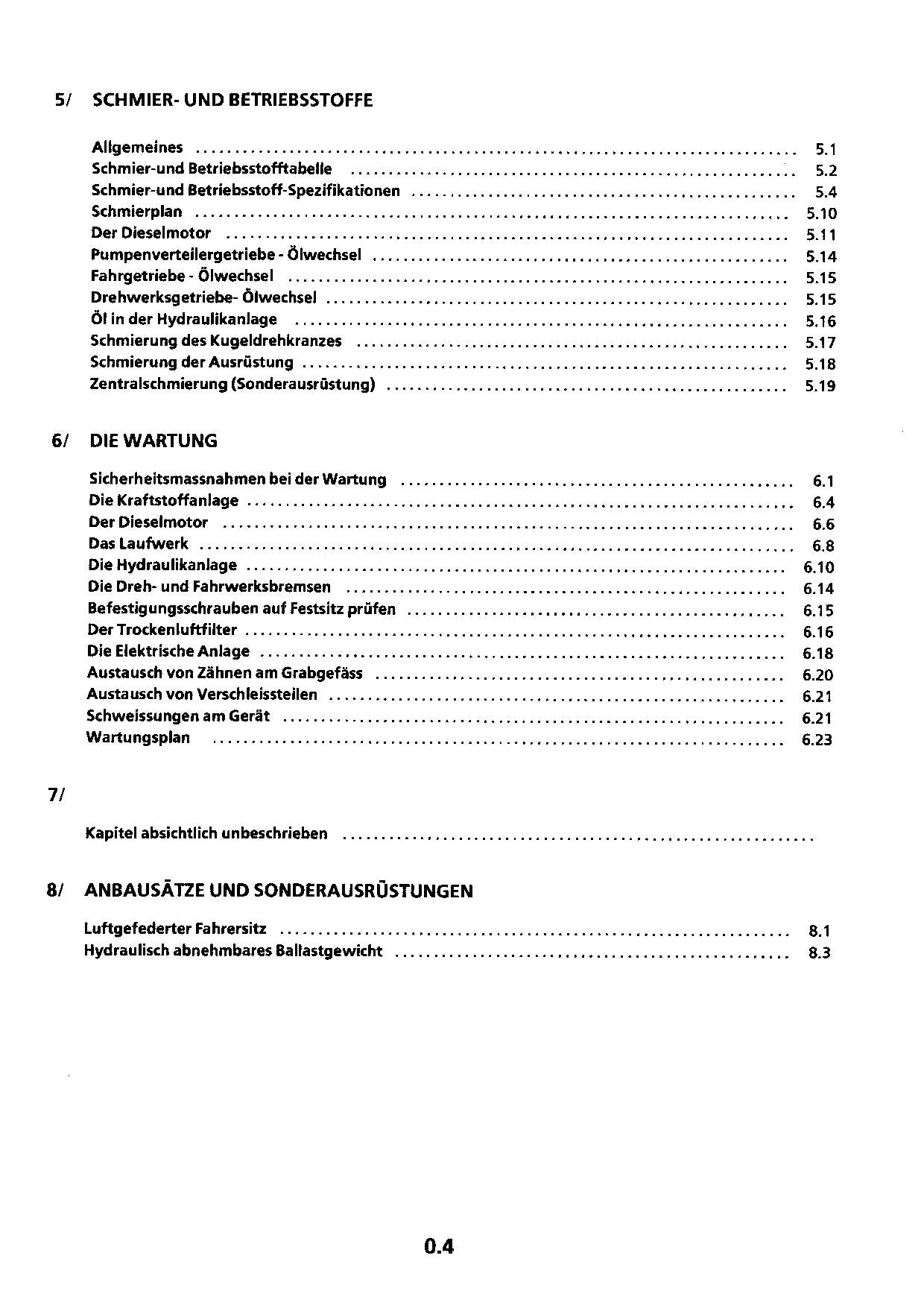 Liebherr R964 Litronic Hydraulikbagger Manuel d'instructions Manuel d'entretien