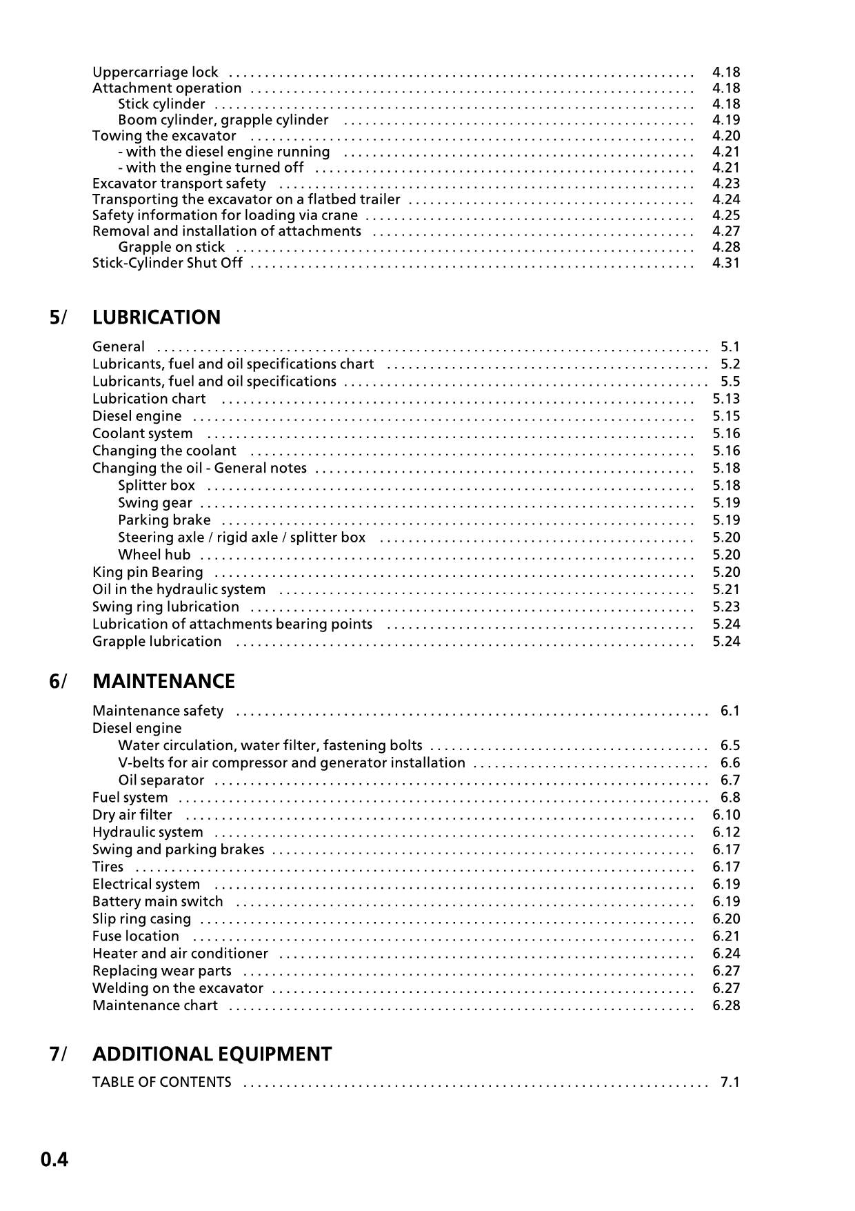 Liebherr A954 B-HD LITRONIC Excavator Operators manual