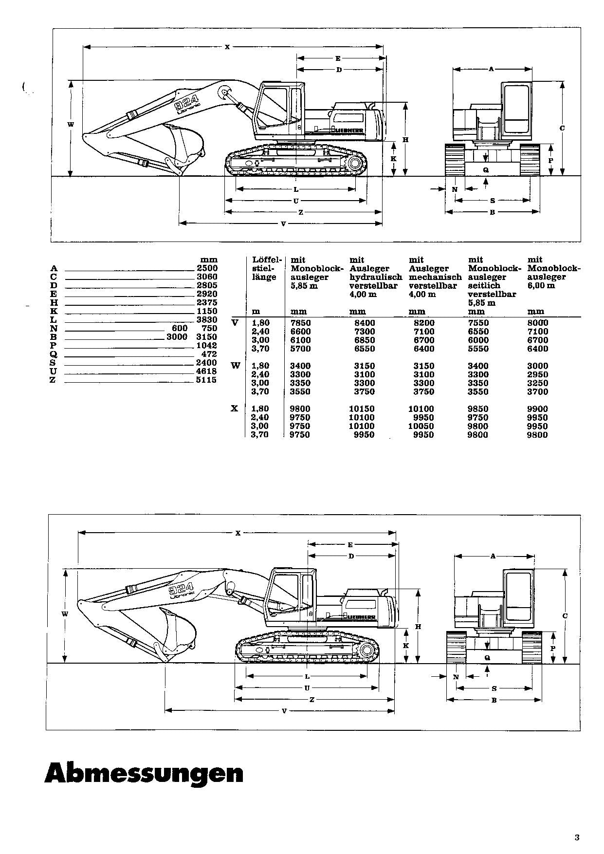 Liebherr R924 Litronic Hydraulikbagger Manuel d'instructions 8504064