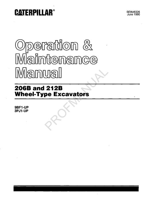 Wartungshandbuch für Caterpillar 206B 212B Mobilbagger