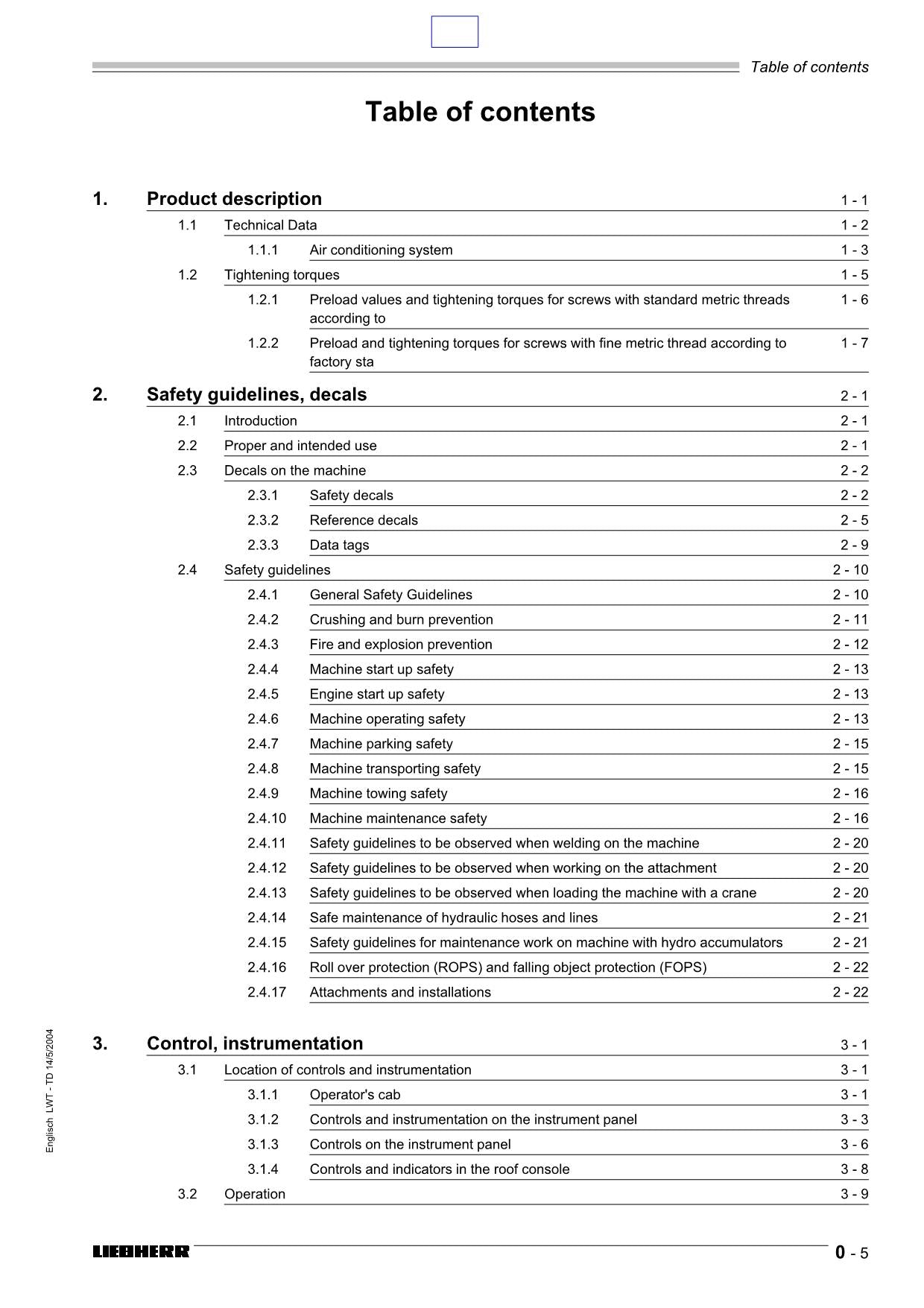 Liebherr PR742 B Litronic Dozer Operators manual