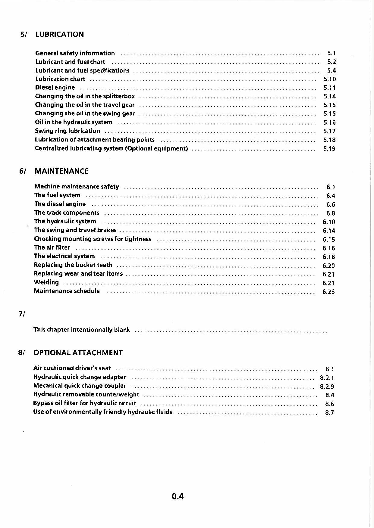 Liebherr R964 B Litronic Excavator Operators manual serial 5001