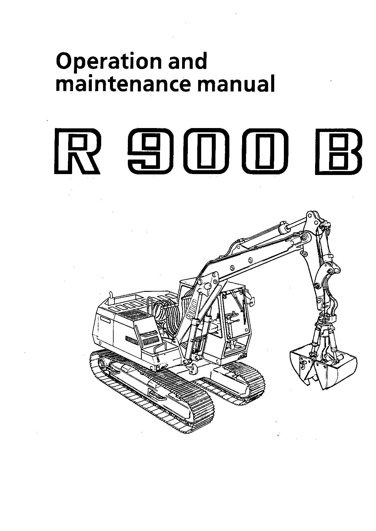 Manuel d'utilisation de la pelle Liebherr R900 B