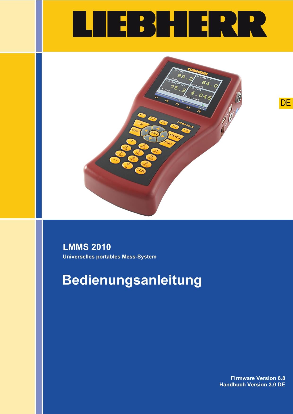 Liebherr LMMS 2010 Universelles portables Mess-System Bedienungsanleitung