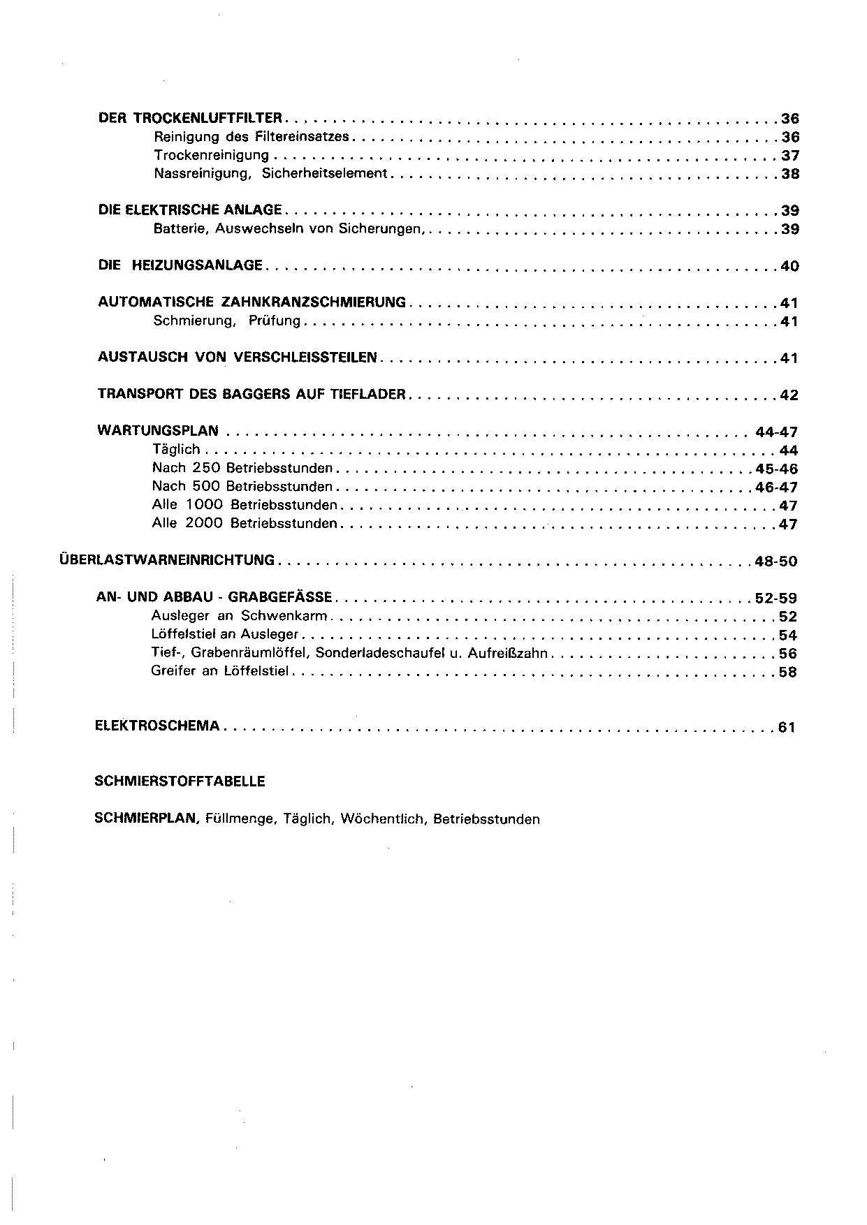 Liebherr R900 Hydraulik-Raupenbaggers Betriebsanweisung