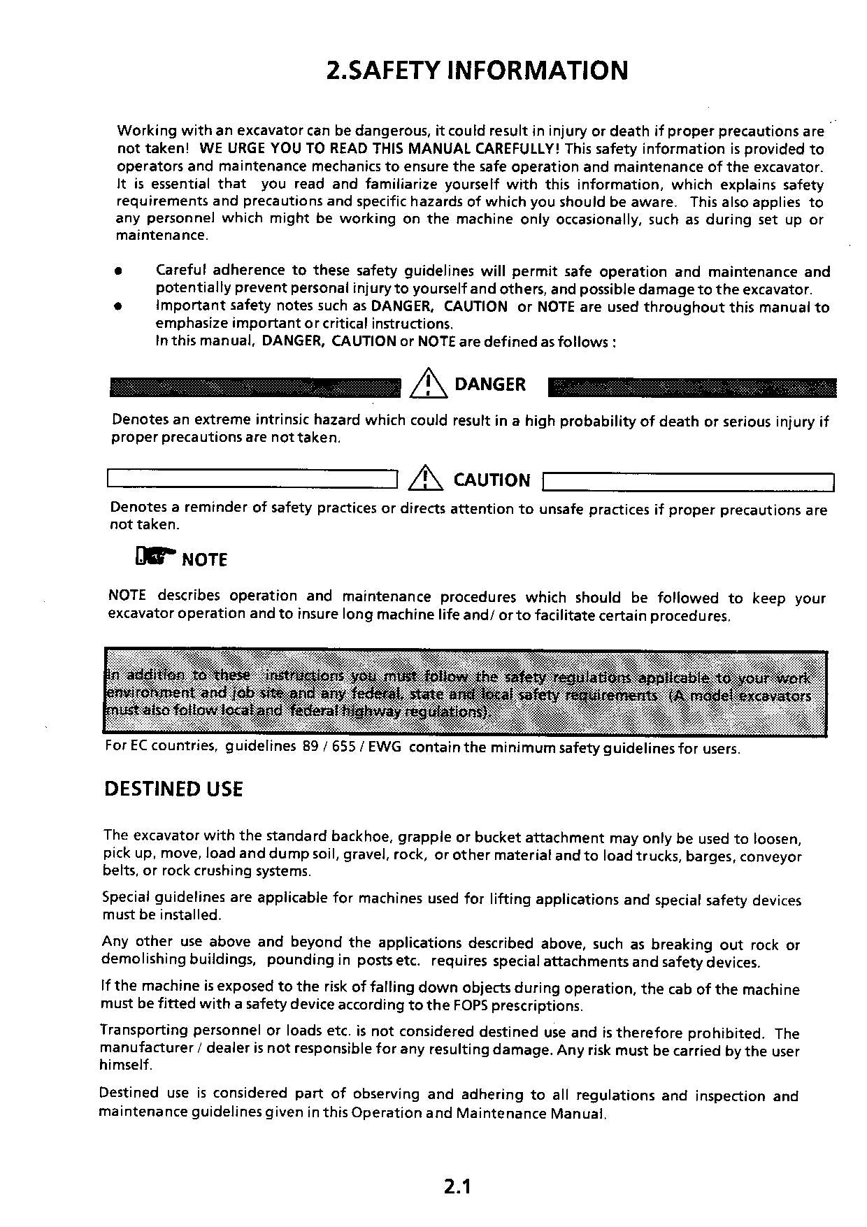 Manuel d'utilisation de la pelle Liebherr ER974 B Litronic C MT