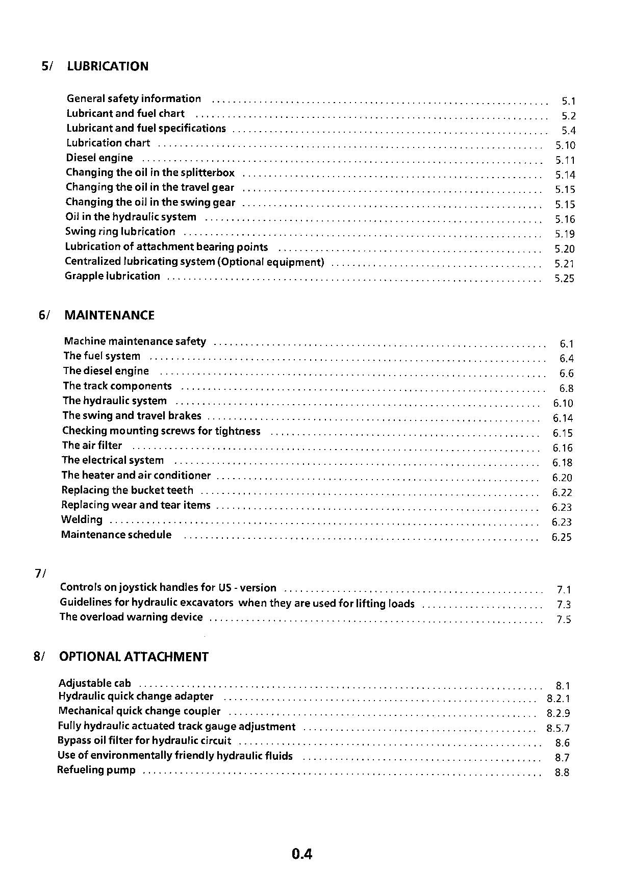 Liebherr R934 B Litronic Excavator Operators manual serial 14611