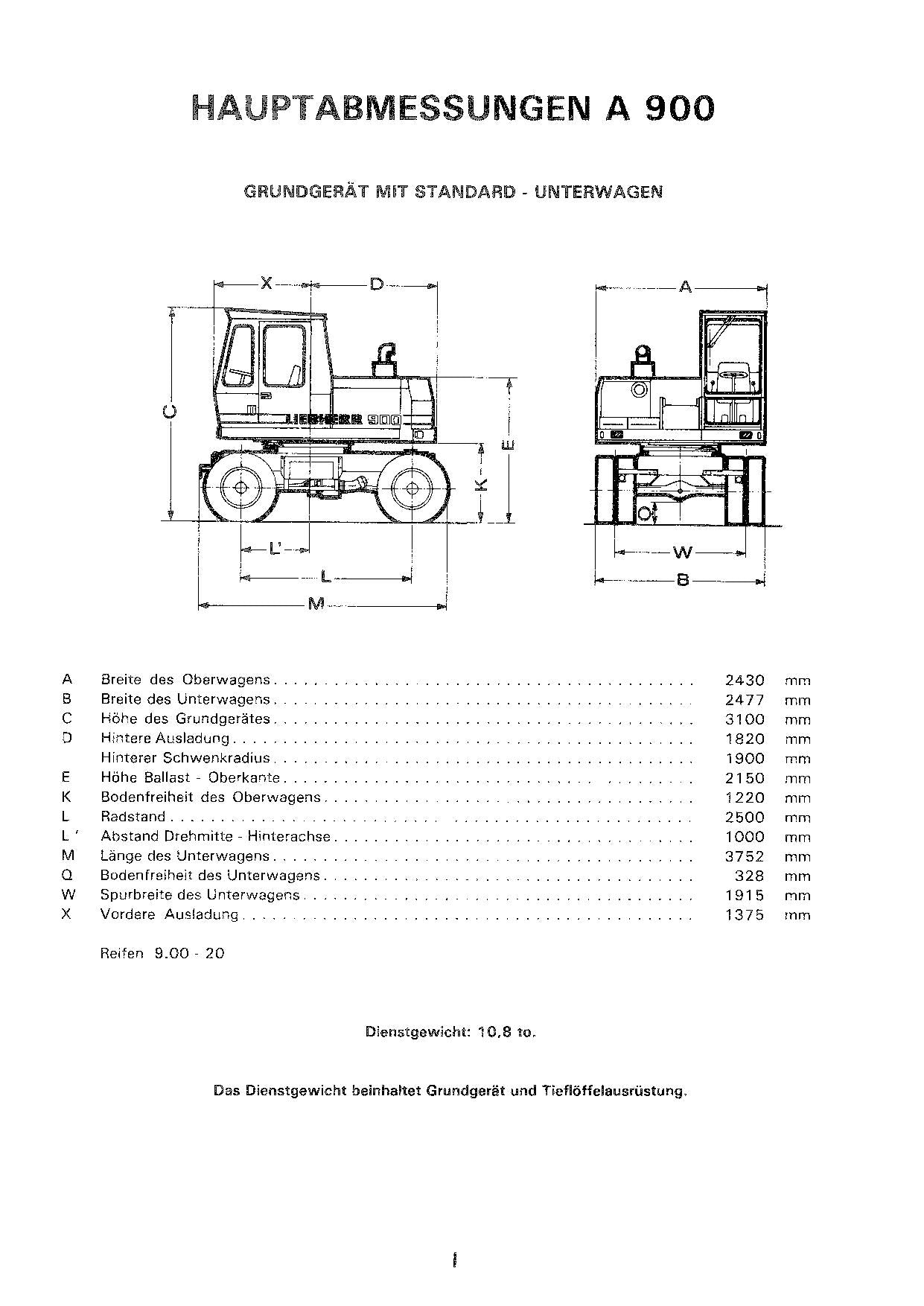 Liebherr A900 Hydraulik Mobilbagger Betriebsanweisung