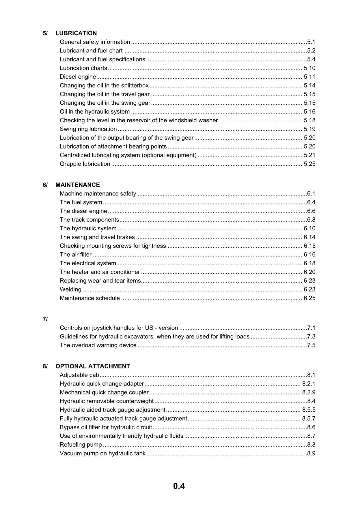 Liebherr R974 B Litronic Excavator Operators manual