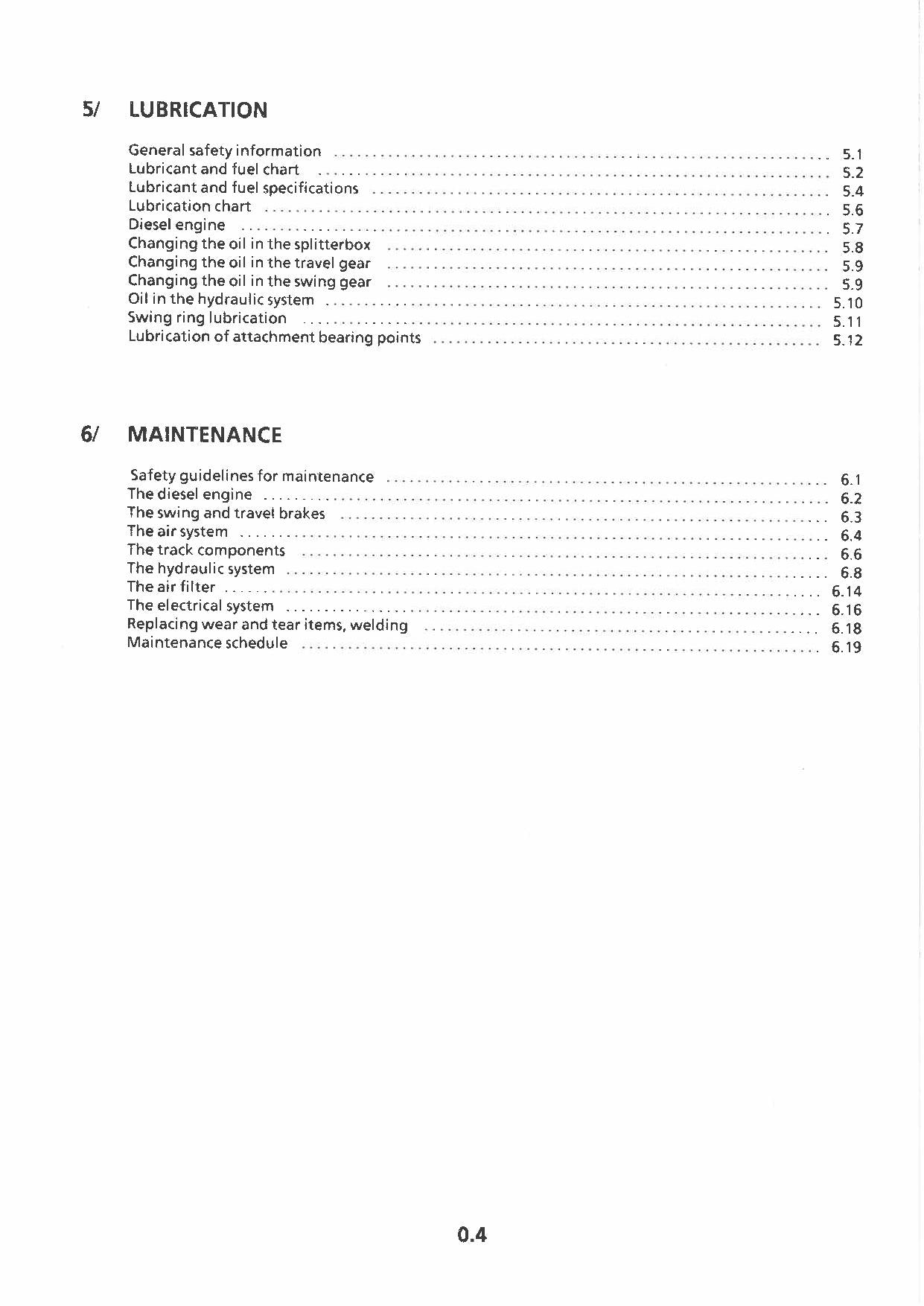 Liebherr R962 Excavator Operators manual