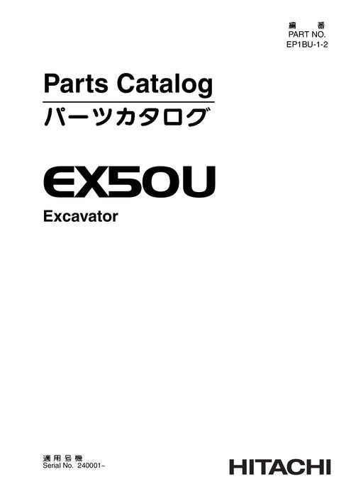 Ersatzteilkatalog für Hitachi-Bagger EX50UNA