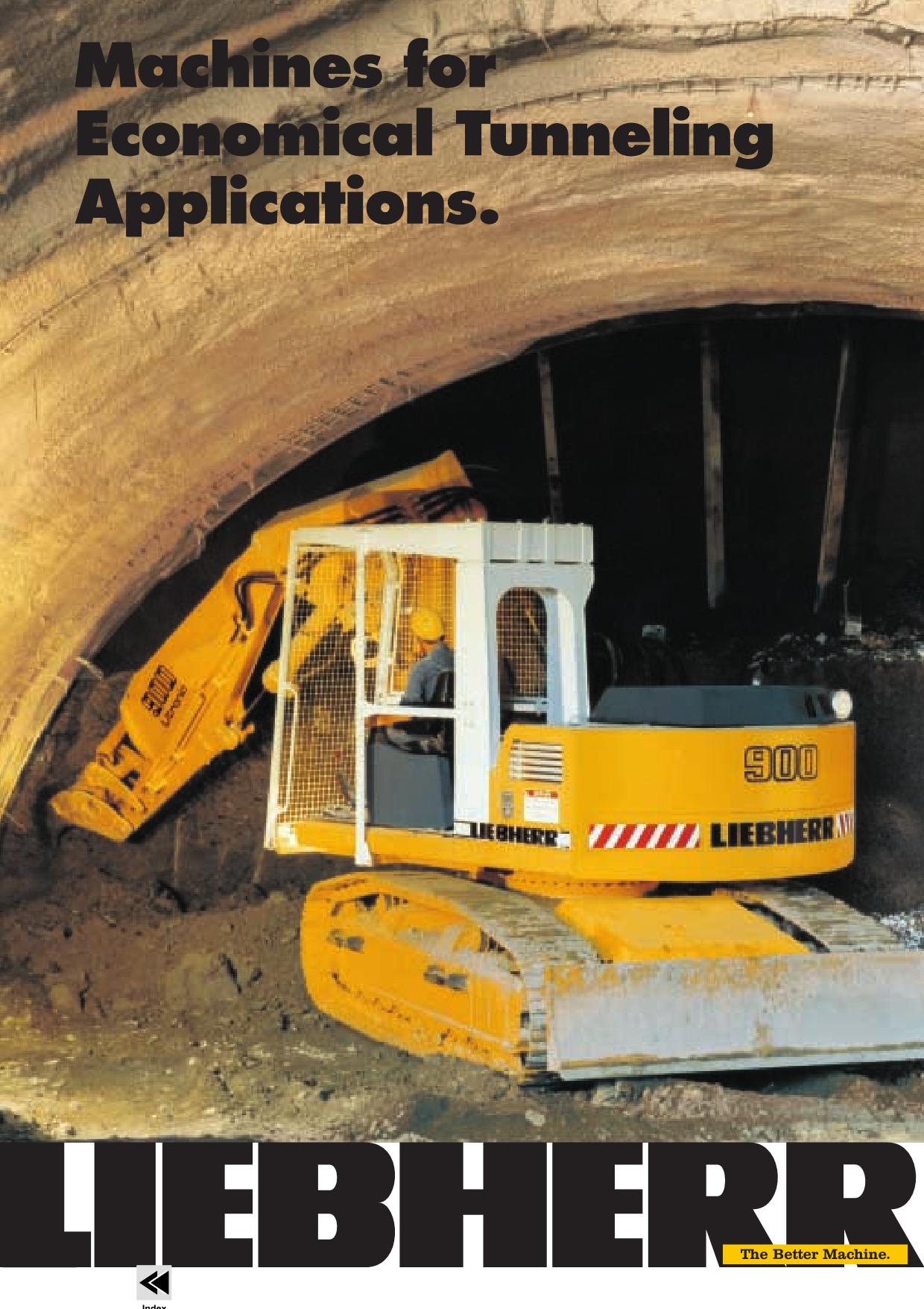 Liebherr R934 B Tunnel Excavator Operators manual serial 9995