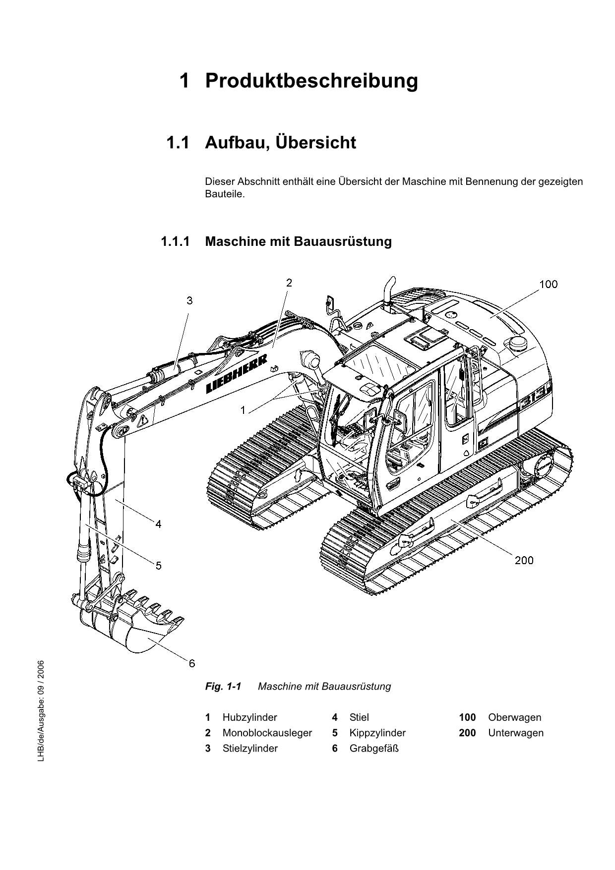 Liebherr R313 Litronic Hydraulikbagger Manuel d'instructions série 636/27752