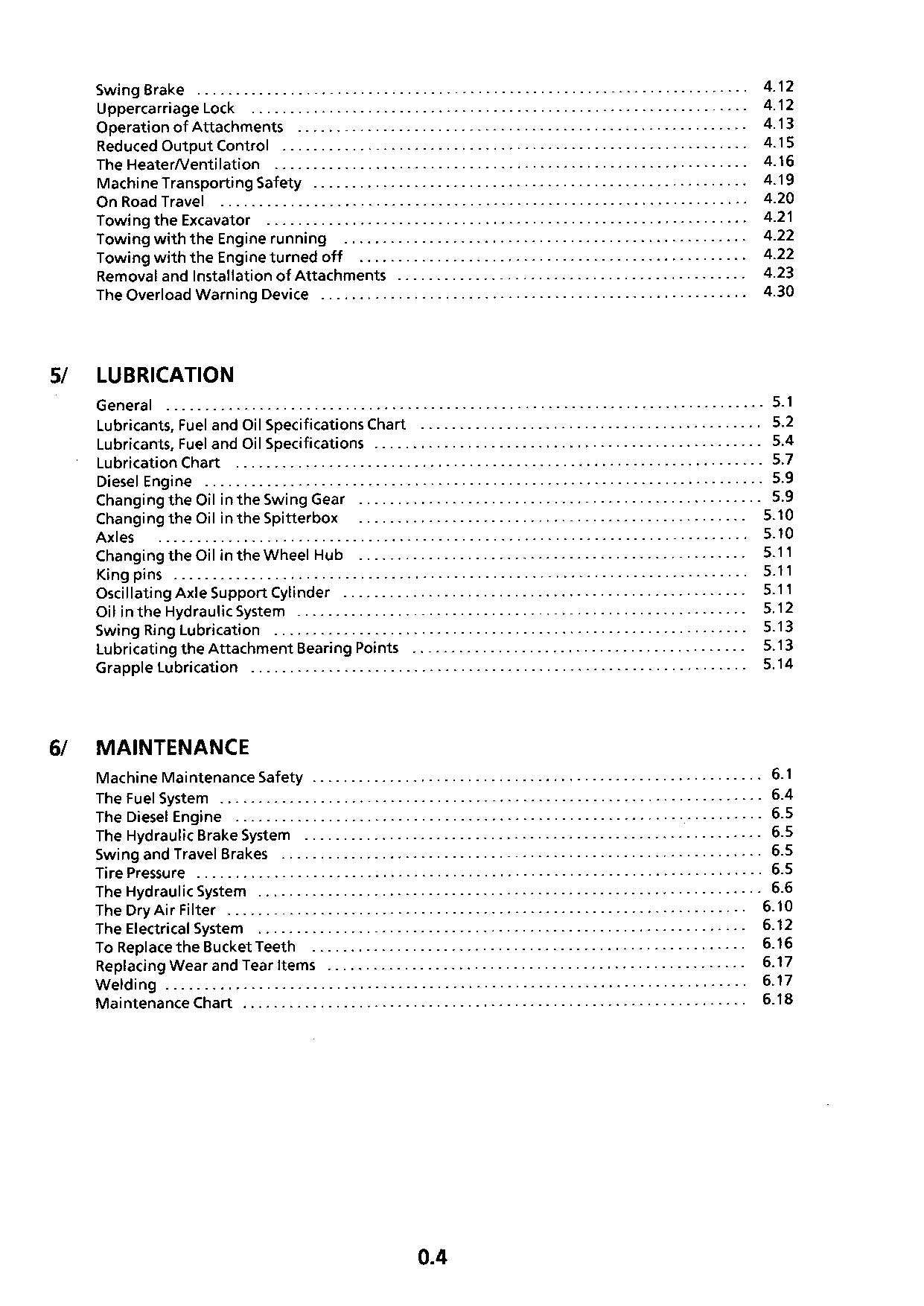 Liebherr A900  Litronic Excavator  Operators manual serial 101