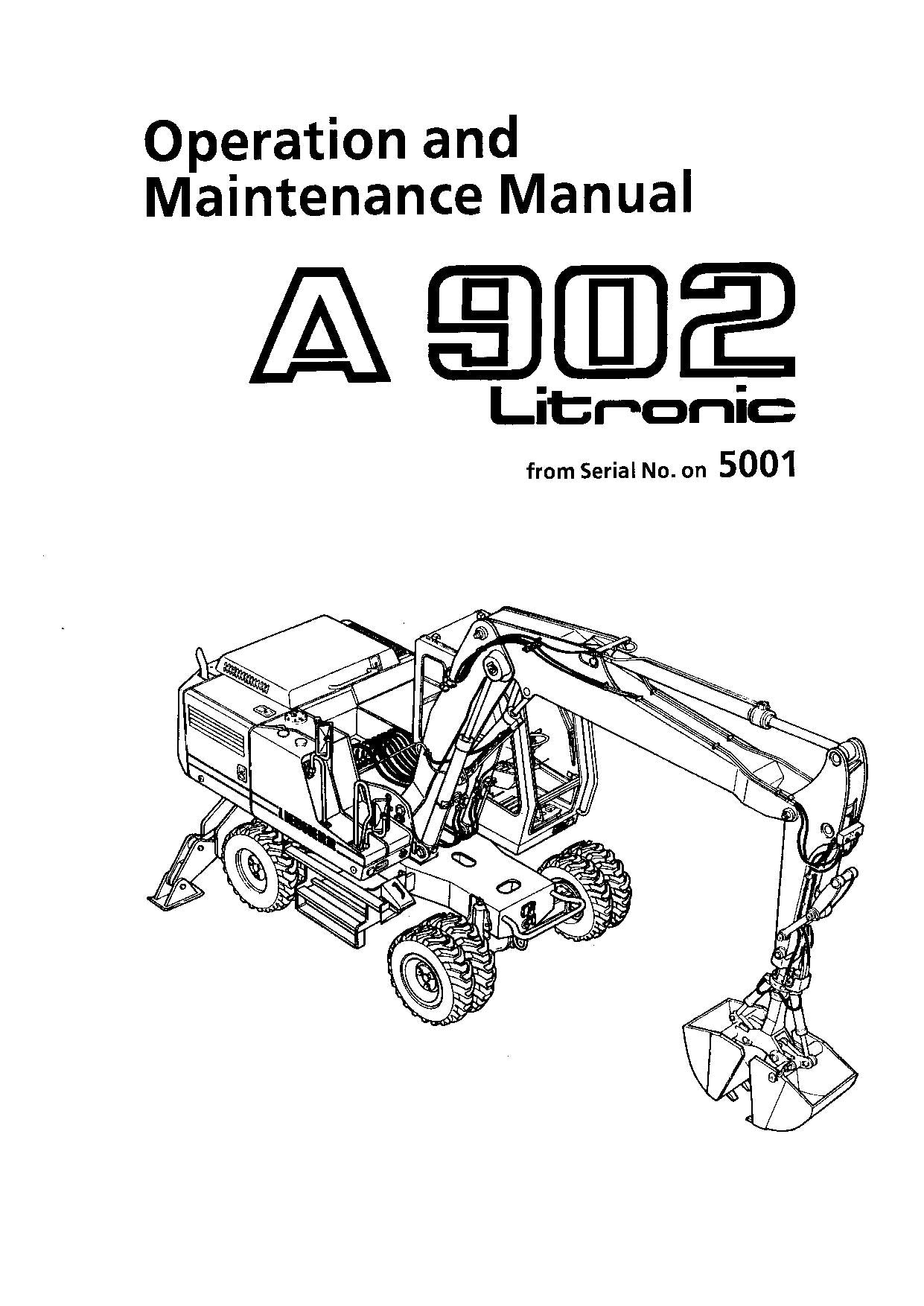 Liebherr A902 Litronic Bagger Bedienungsanleitung