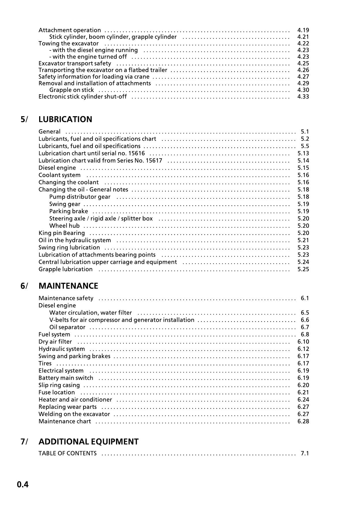 Liebherr A944 B-HD LITRONIC Excavator Operators manual