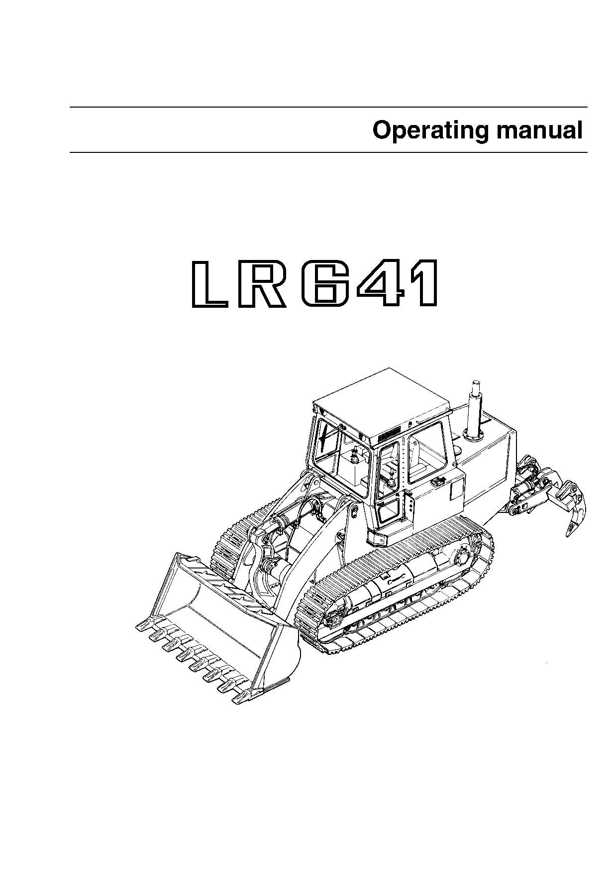 Liebherr LR641 Raupenlader Bedienungsanleitung