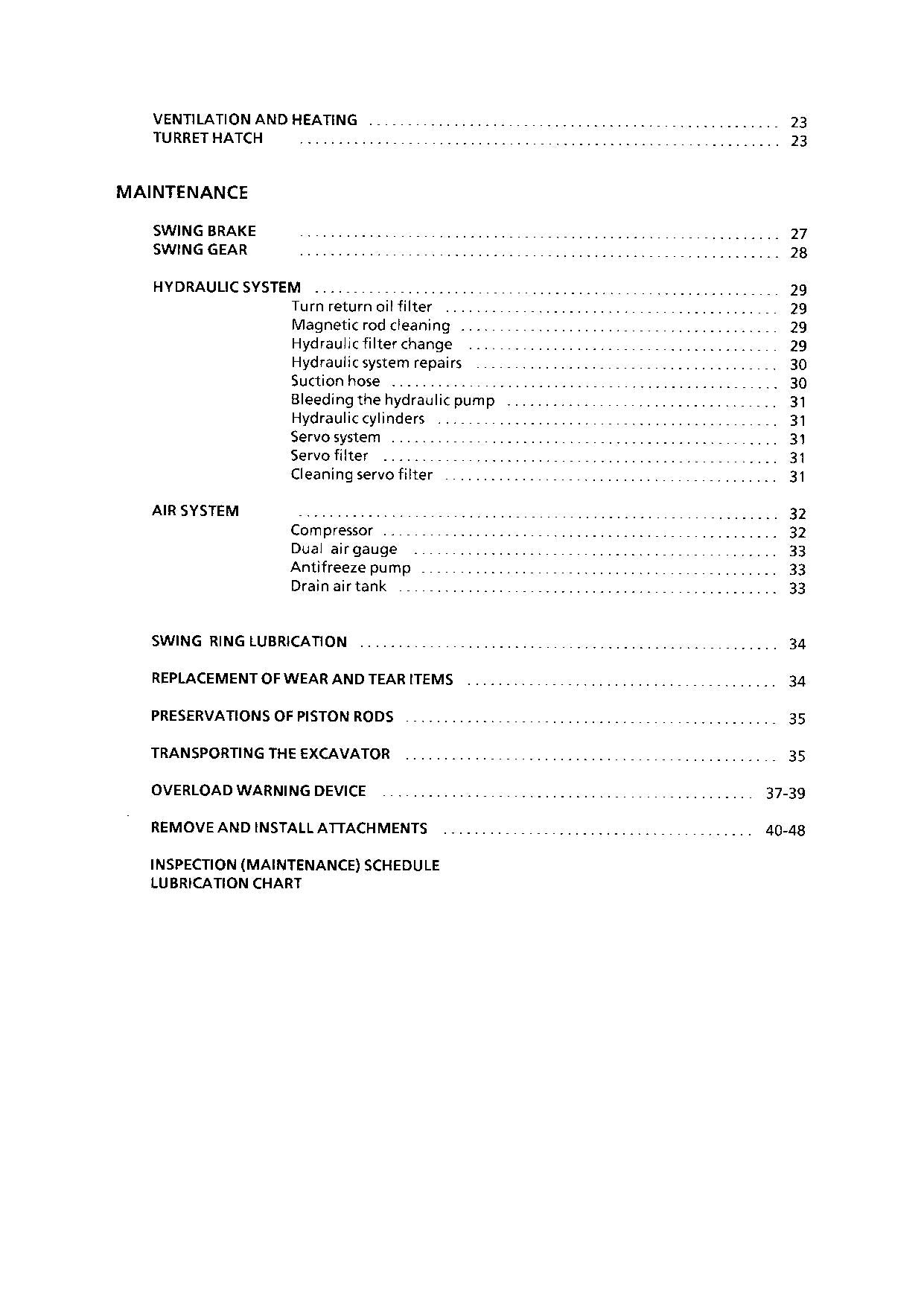 Liebherr OW902 E Excavator Operators manual