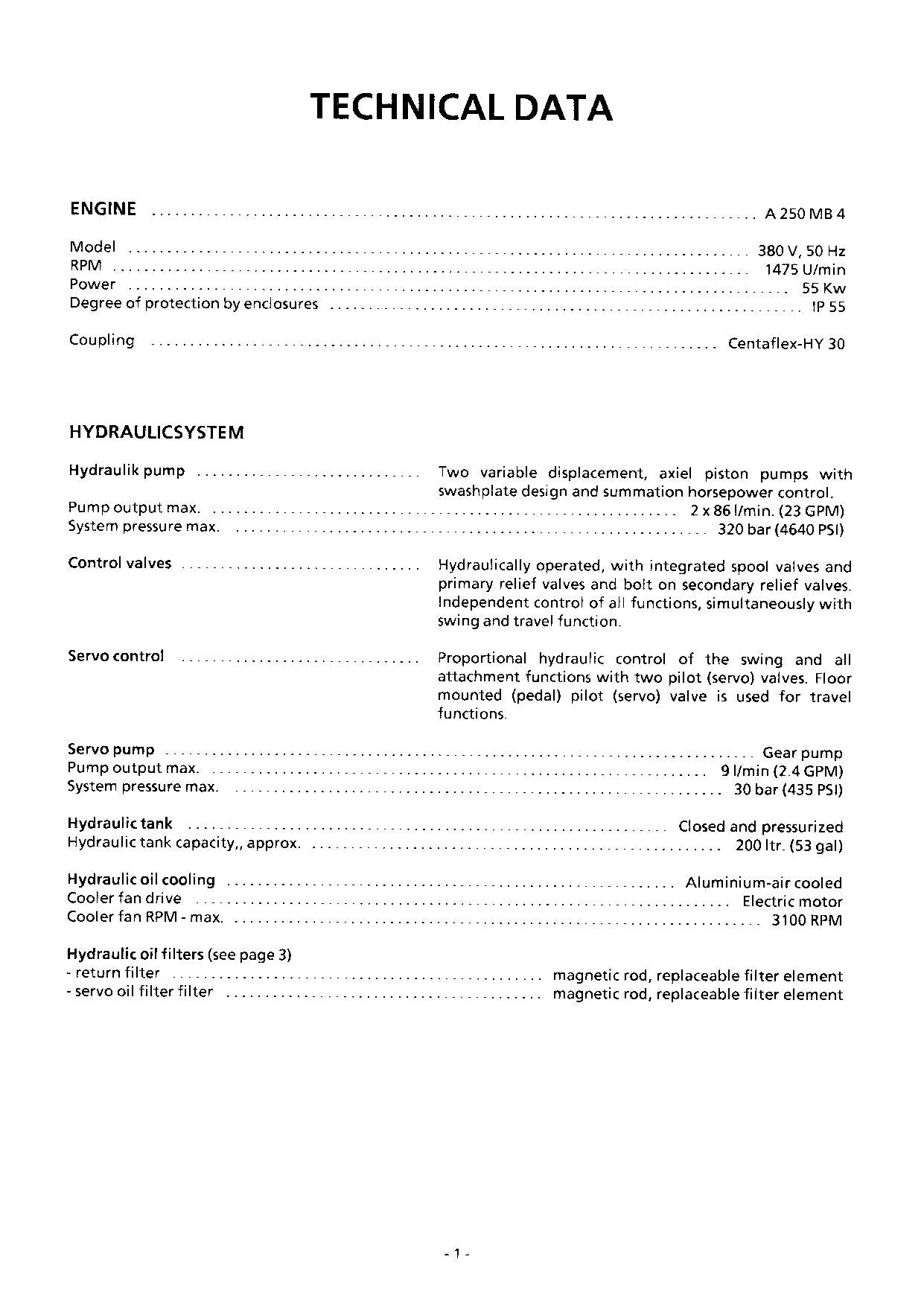 Liebherr OW902 E Excavator Operators manual