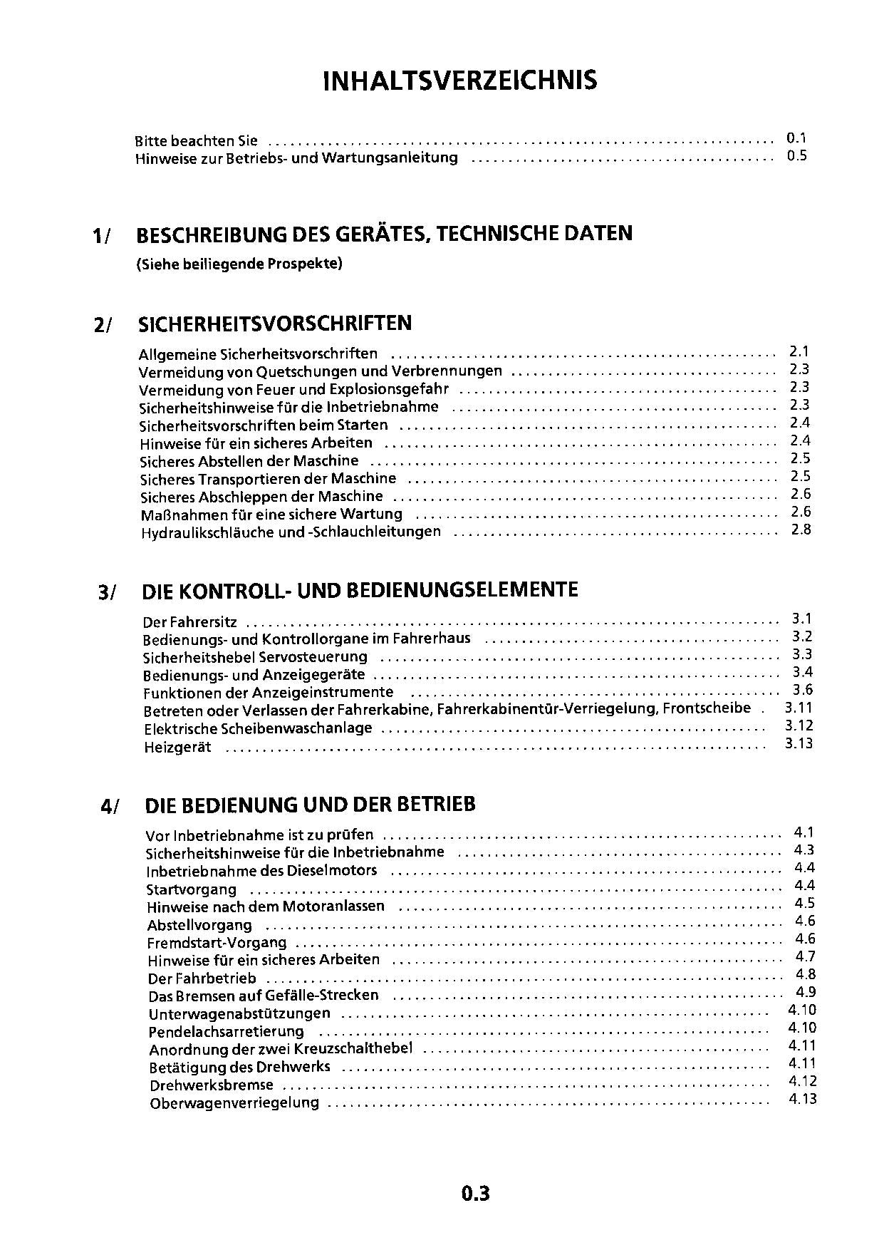 Liebherr A954 LITRONIC Hydraulikbagger Manuel d'instructions