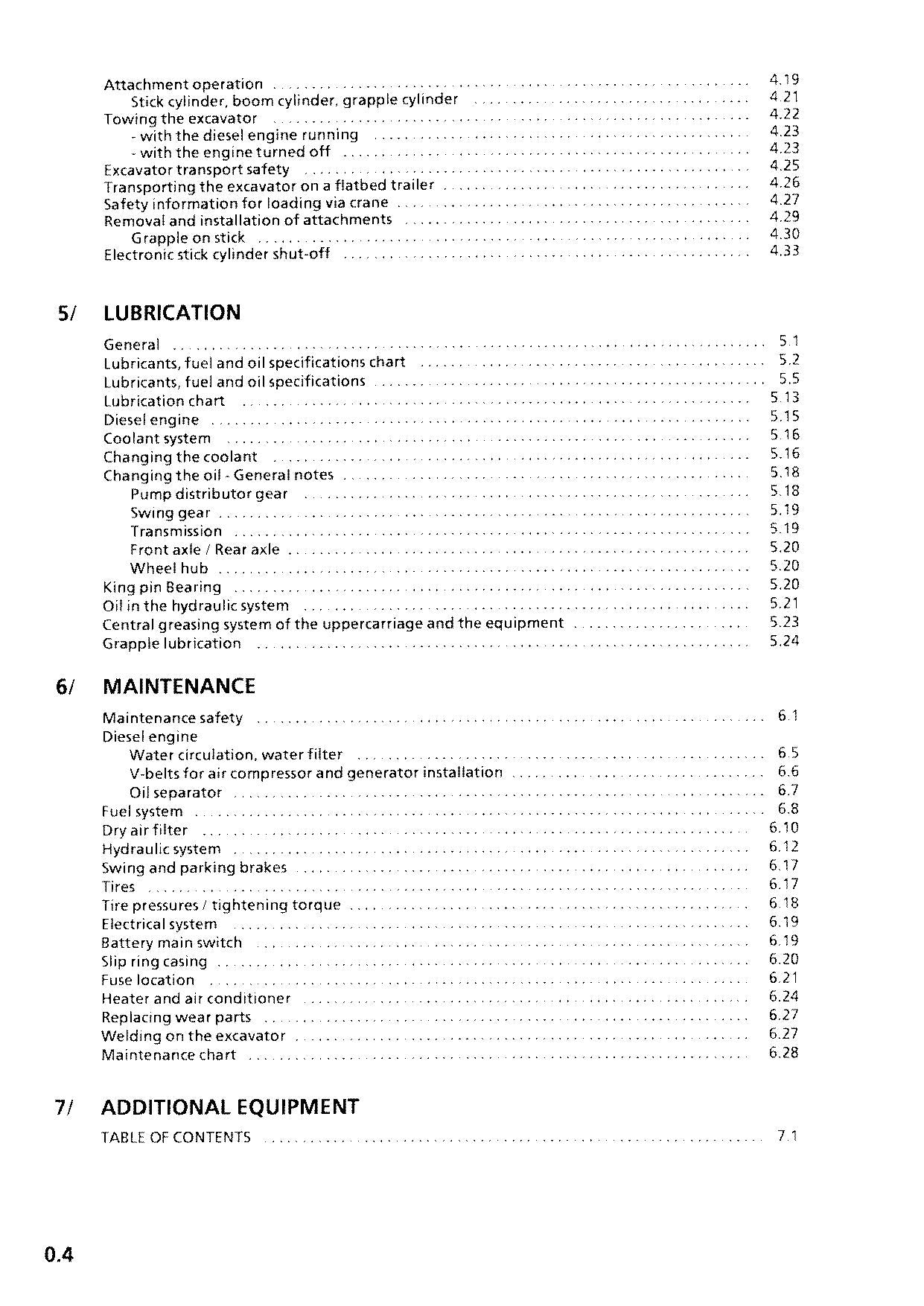 Liebherr A944 B-HD LITRONIC EXCAVATOR LOGGING MACHINE Operators manual