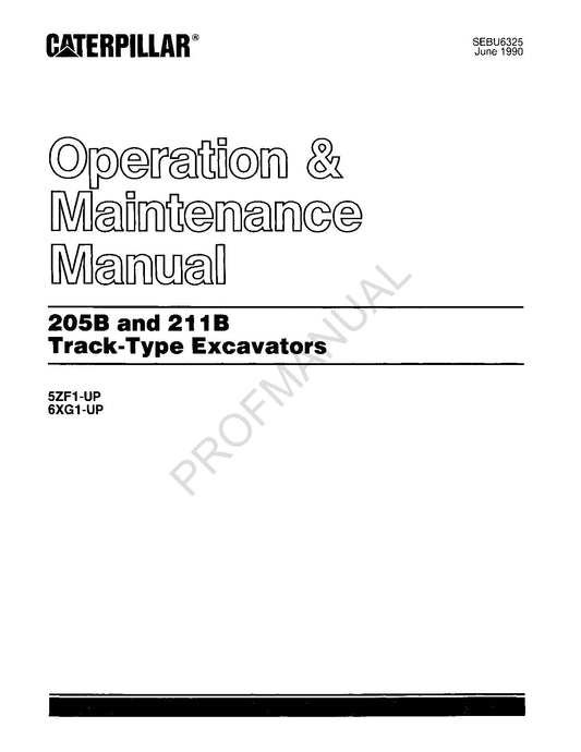 Wartungshandbuch für den Kettenbagger Caterpillar 205B 211B