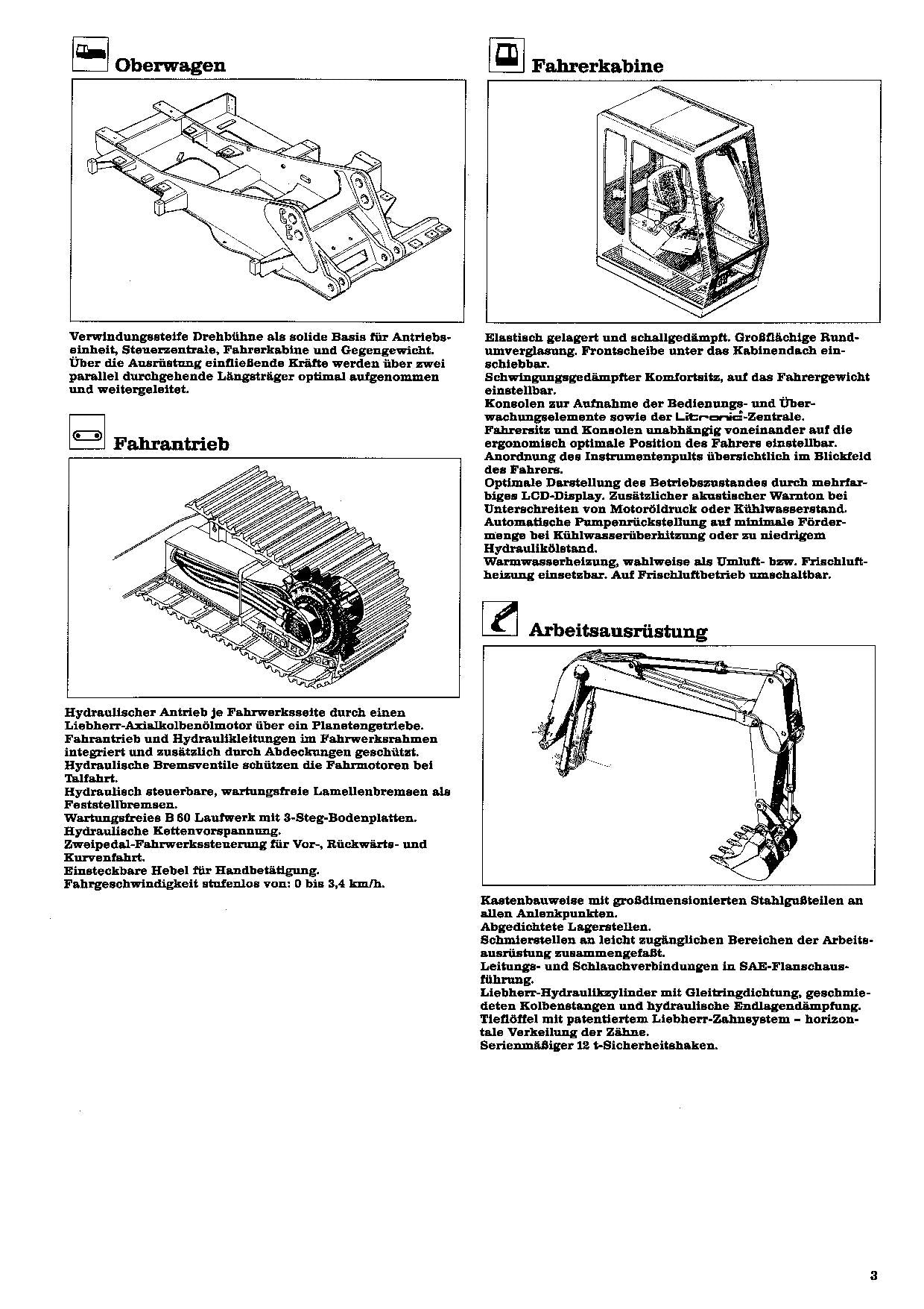 Liebherr R932 Litronic Hydraulikbagger Manuel d'instructions 8502763