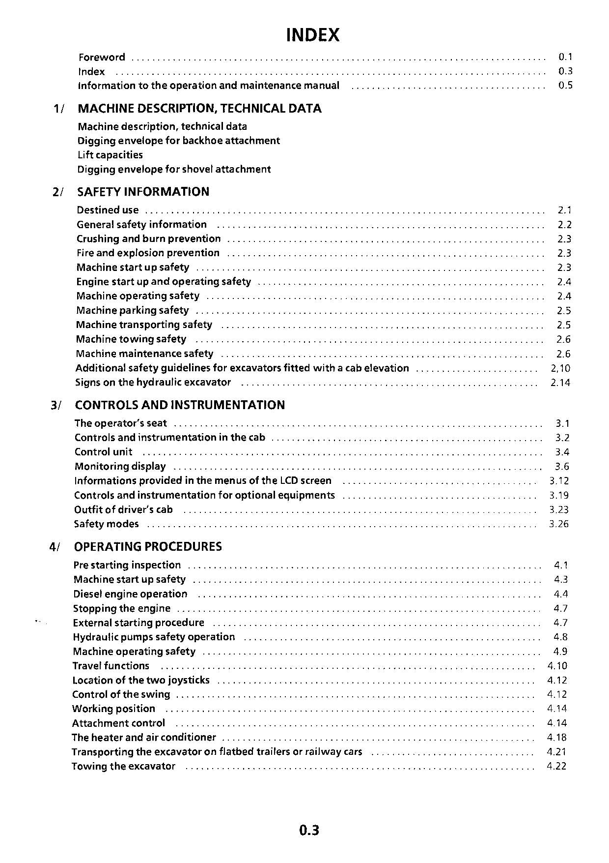 Liebherr R974 B Litronic Excavator Operators manual serial 9079