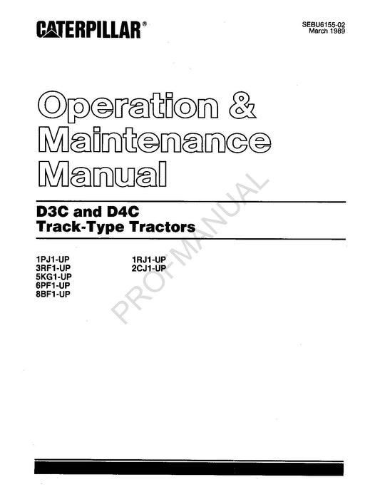 Manuel d'entretien du tracteur à chenilles Caterpillar D3C D4C