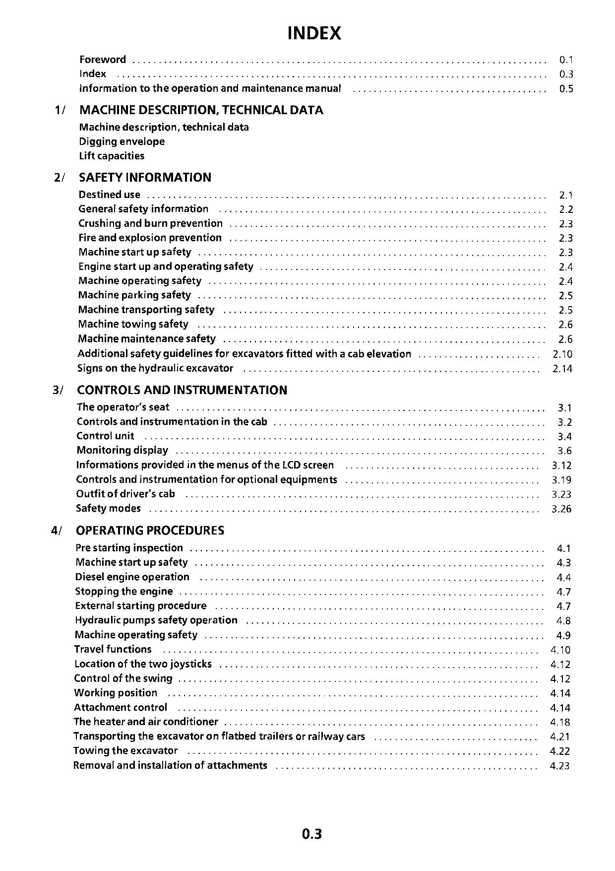 Liebherr R944 B Litronic Excavator Operators manual serial 9872