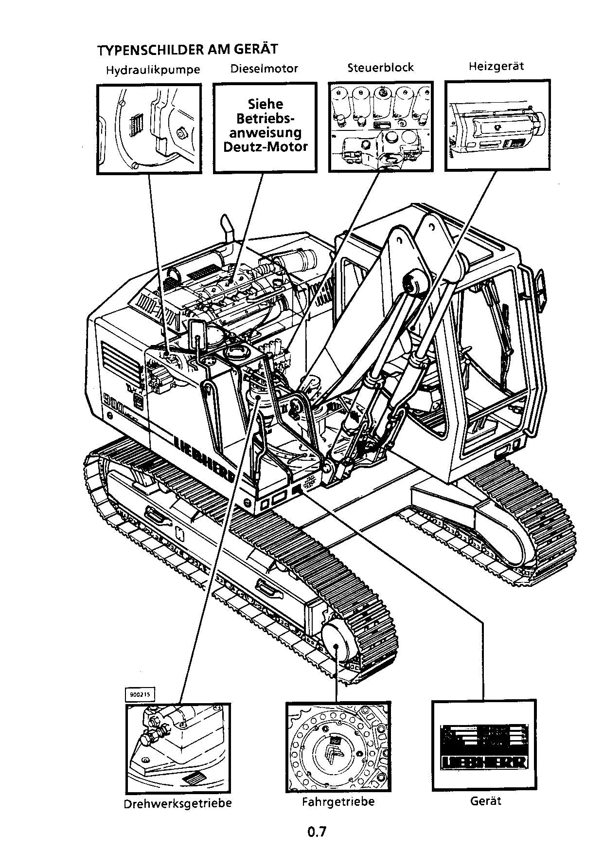 Liebherr R900 HDS Litronic Tunnelbagger Manuel d'utilisation 578/101