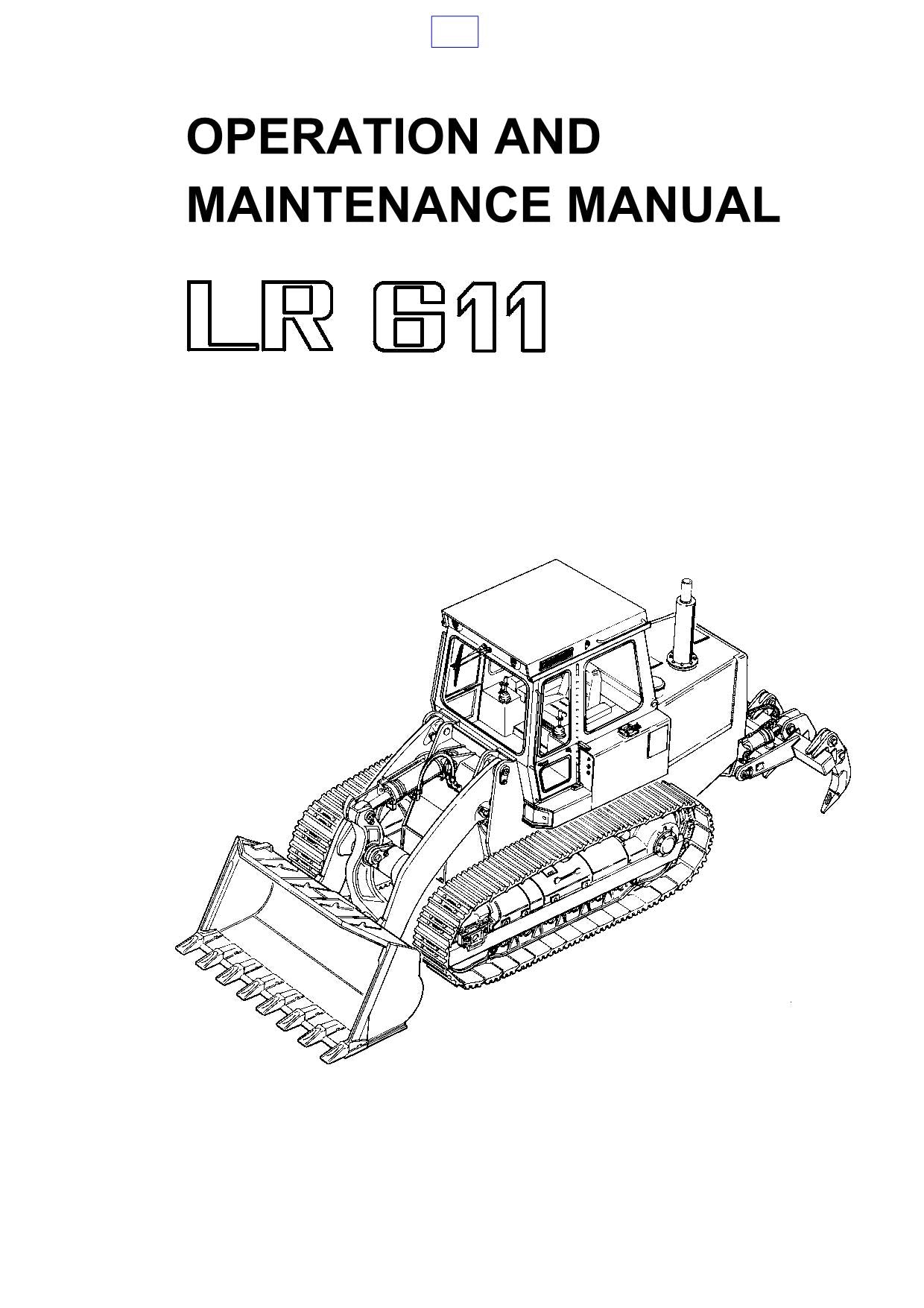 Liebherr LR611 CRAWLER LOADER Operators manual