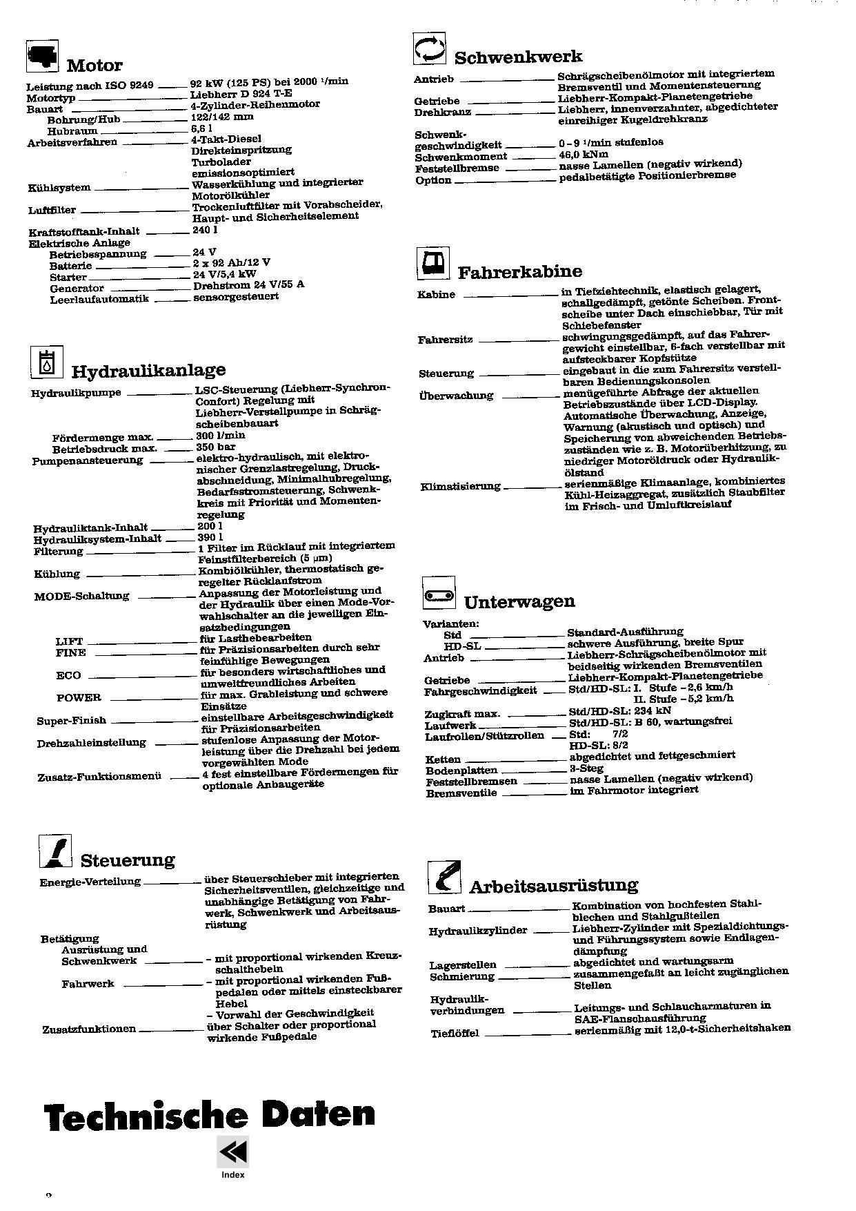 Liebherr R904 Litronic Hydraulikbagger Manuel d'instructions Manuel d'entretien