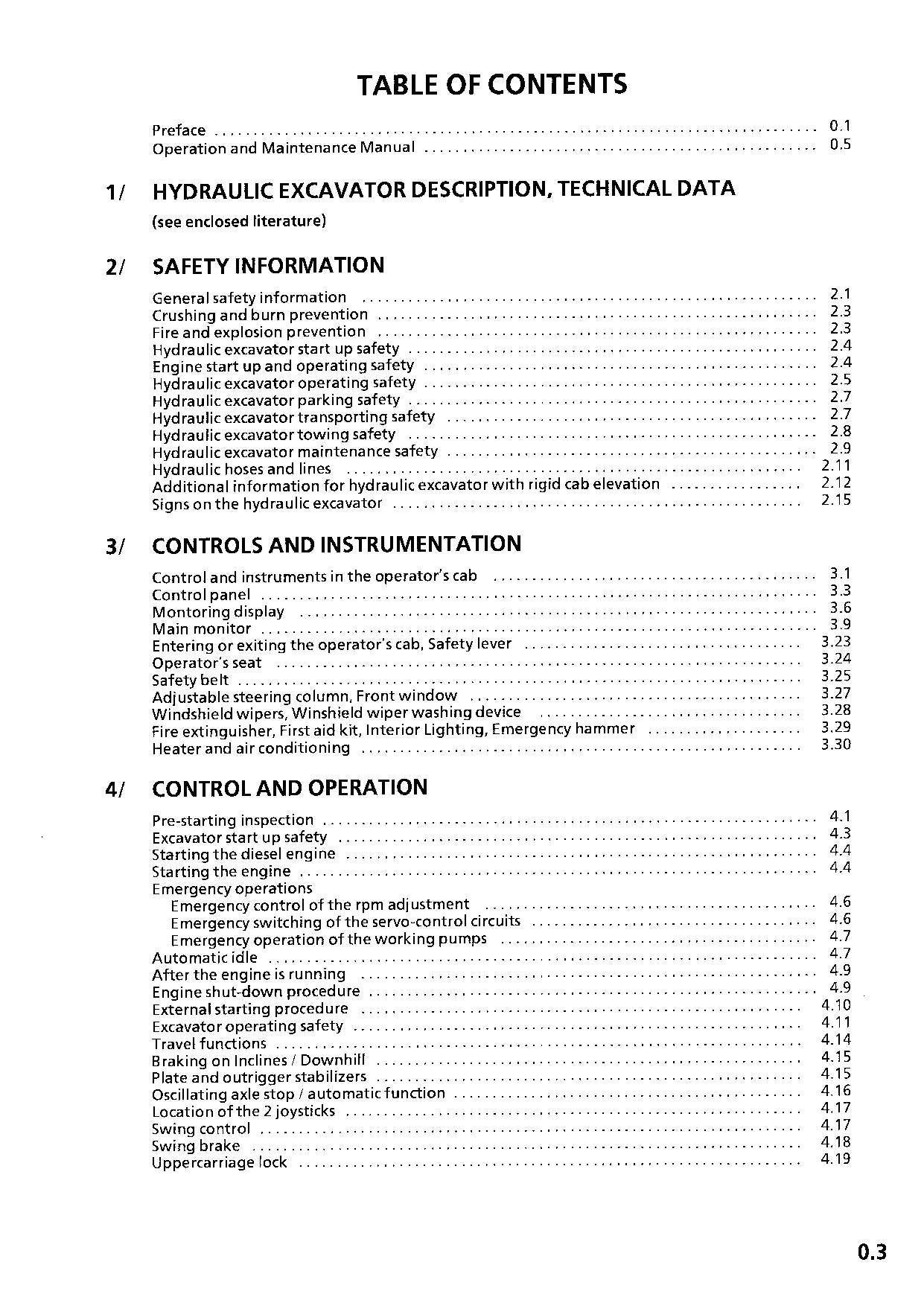 Liebherr A934 Litronic A934 HD Litronic Excavator Operators manual