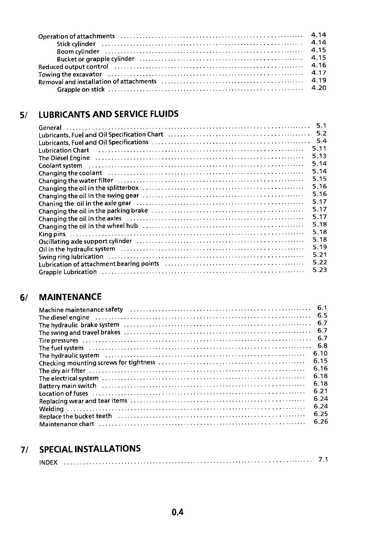 Liebherr A954 Litronic Excavator Operators manual