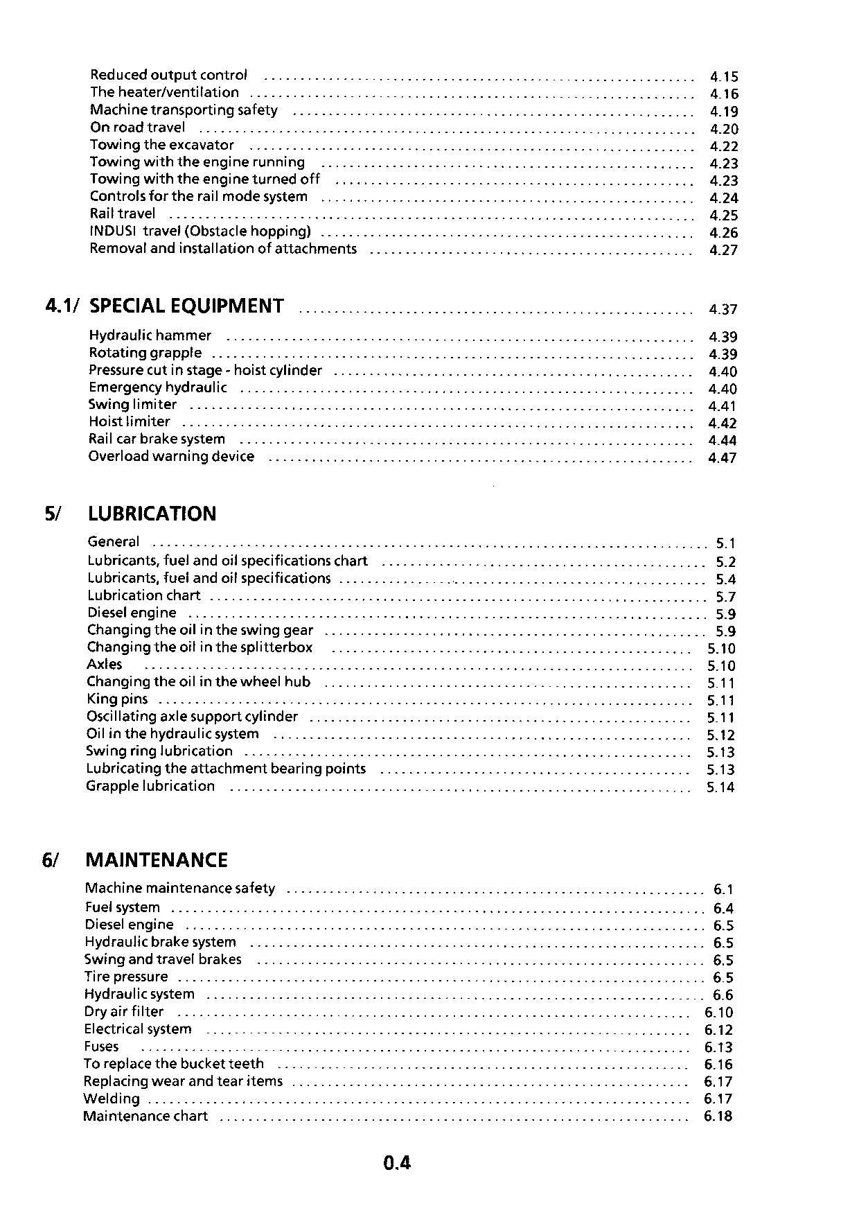 Liebherr A900 ZW Litronic Excavator  Operators manual