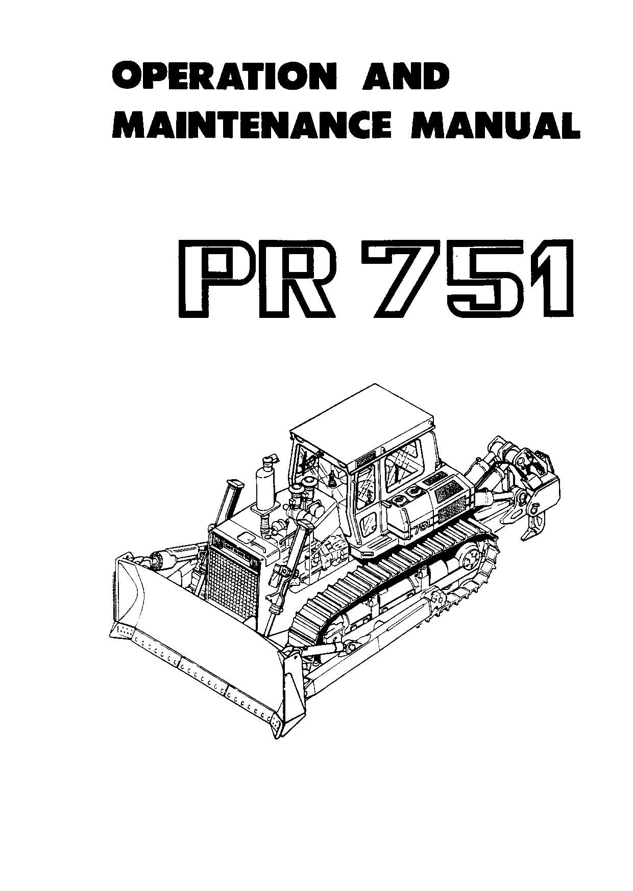 Liebherr PR751 Bulldozer Bedienungsanleitung