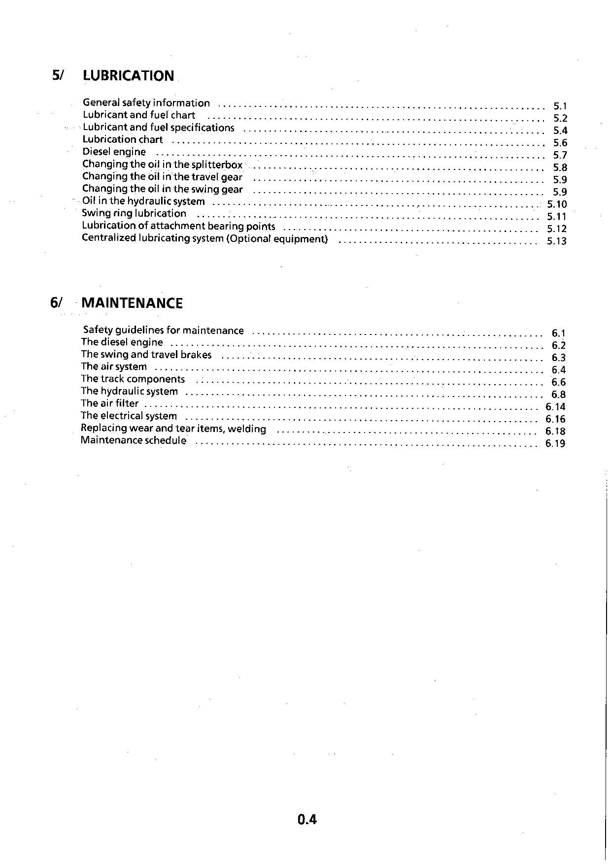 Manuel d'utilisation de la pelle Liebherr R974 Litronic, numéros de série 242-.344; 297-.344