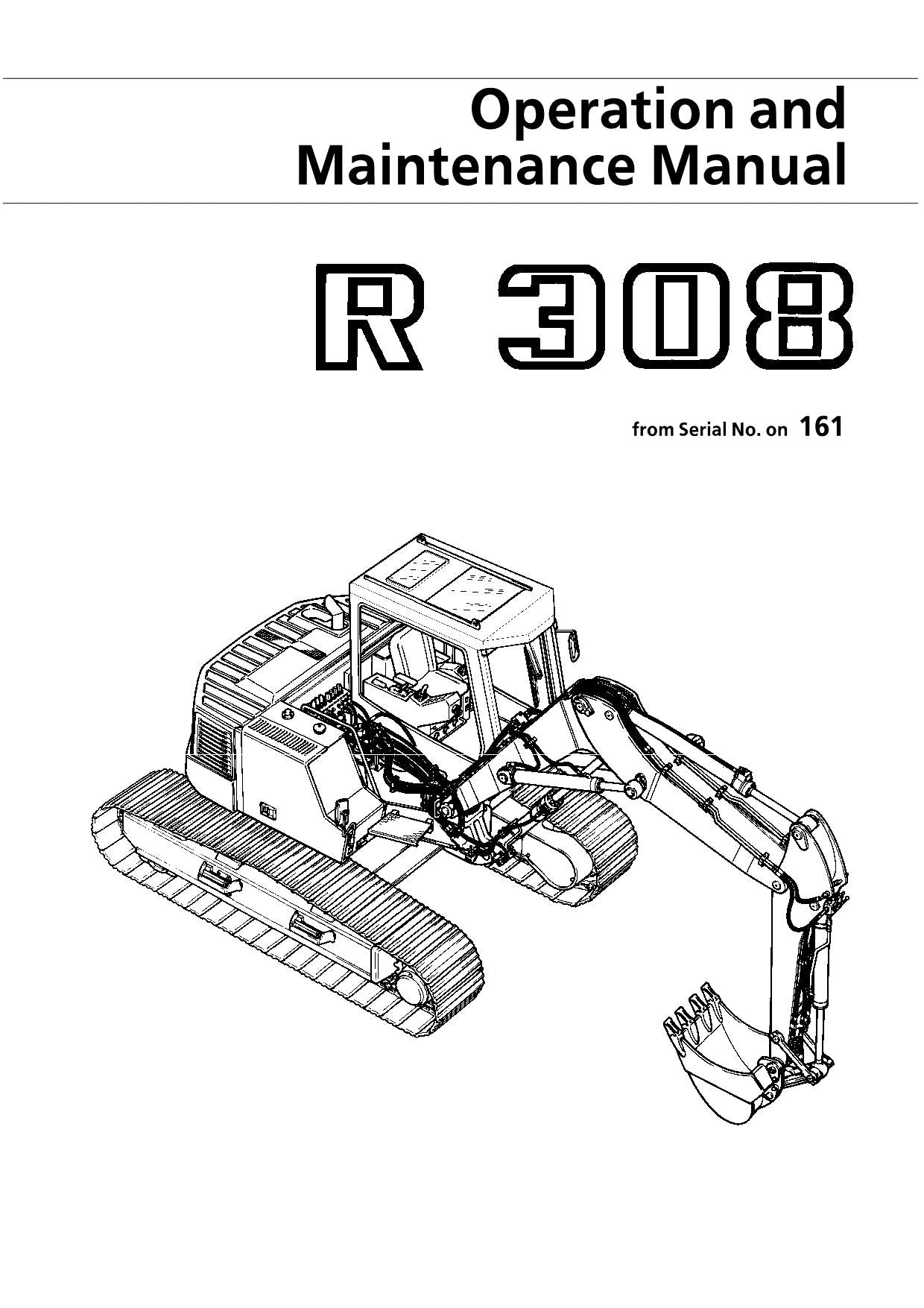 Liebherr R308 Bagger Bedienungsanleitung