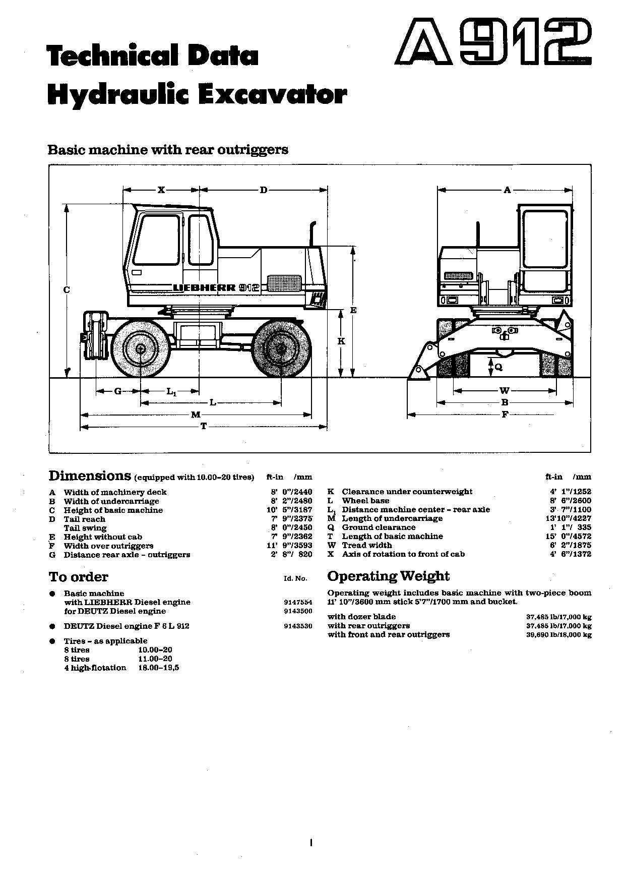 Manuel d'utilisation de la pelle Liebherr A912