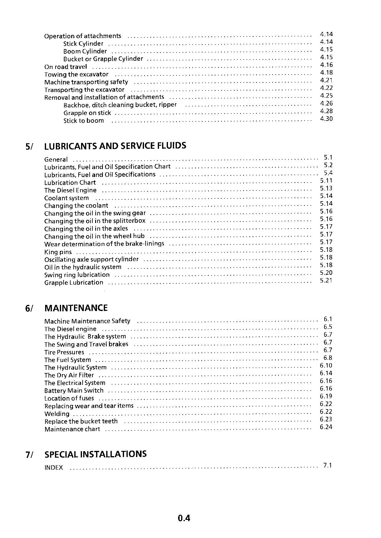 Liebherr A902 Industrial Excavator Operators manual