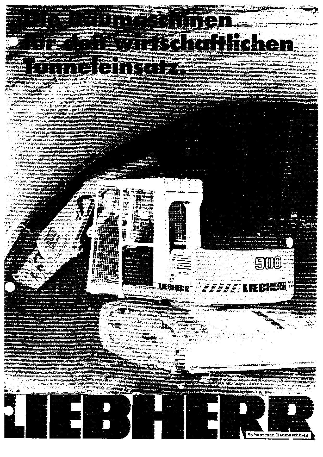 Liebherr R912 Tunnel Raupenbagger Betriebsanleitung Wartungsanleitung ser 4001