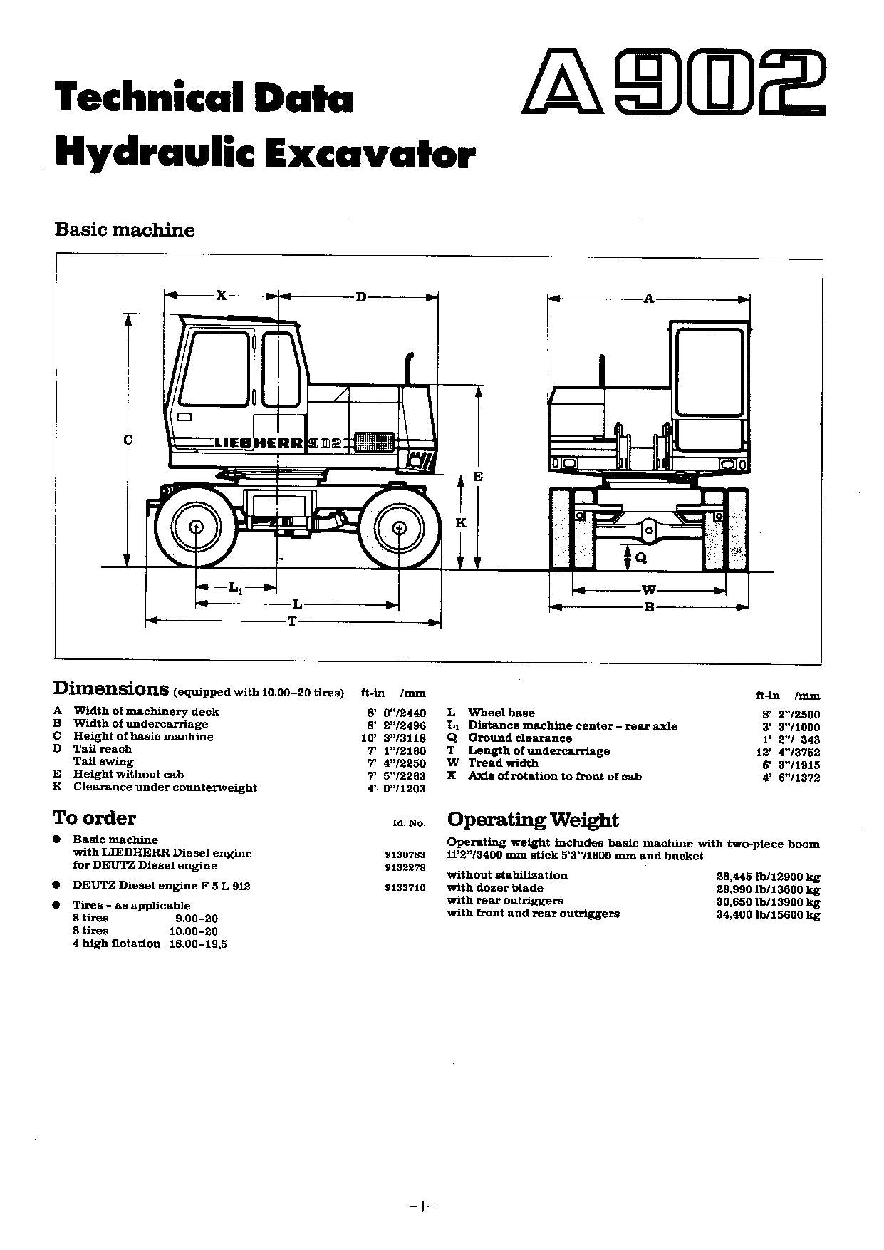 Manuel d'utilisation de la pelle Liebherr A902 série 275