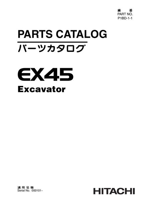 Ersatzteilkatalog für Hitachi-Bagger EX45