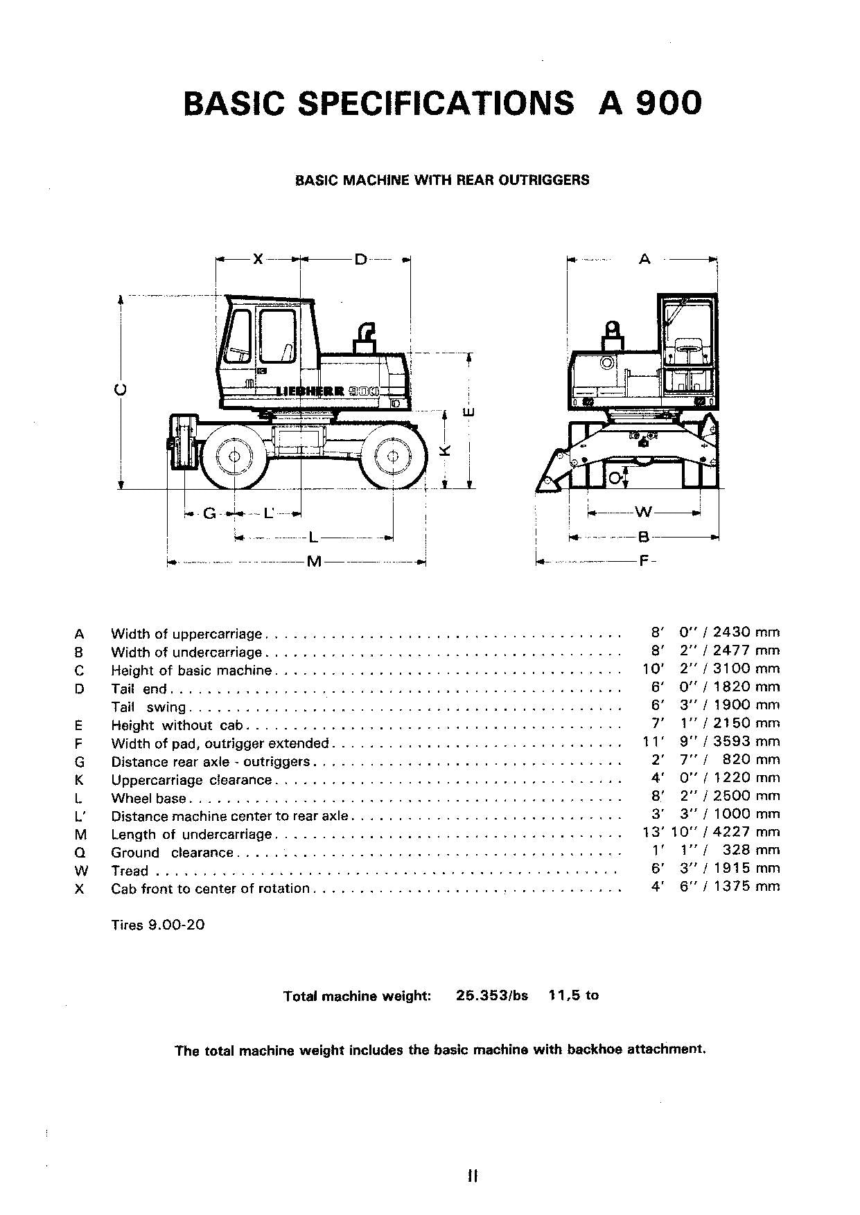 Liebherr A900 Bagger Bedienungsanleitung